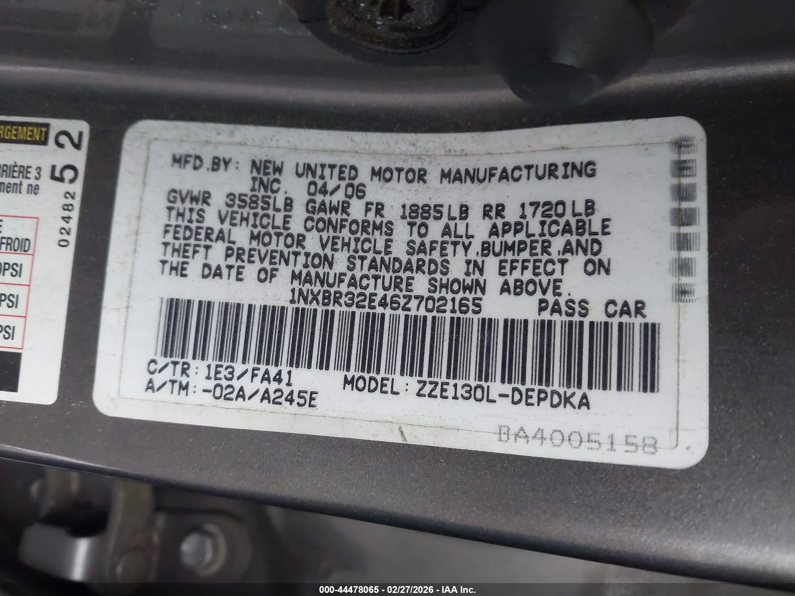 TOYOTA COROLLA image 9