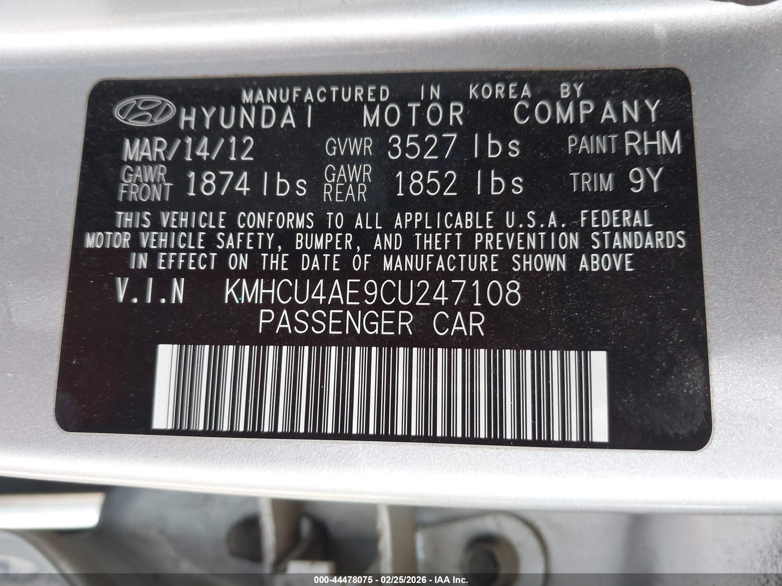 HYUNDAI ACCENT image 9
