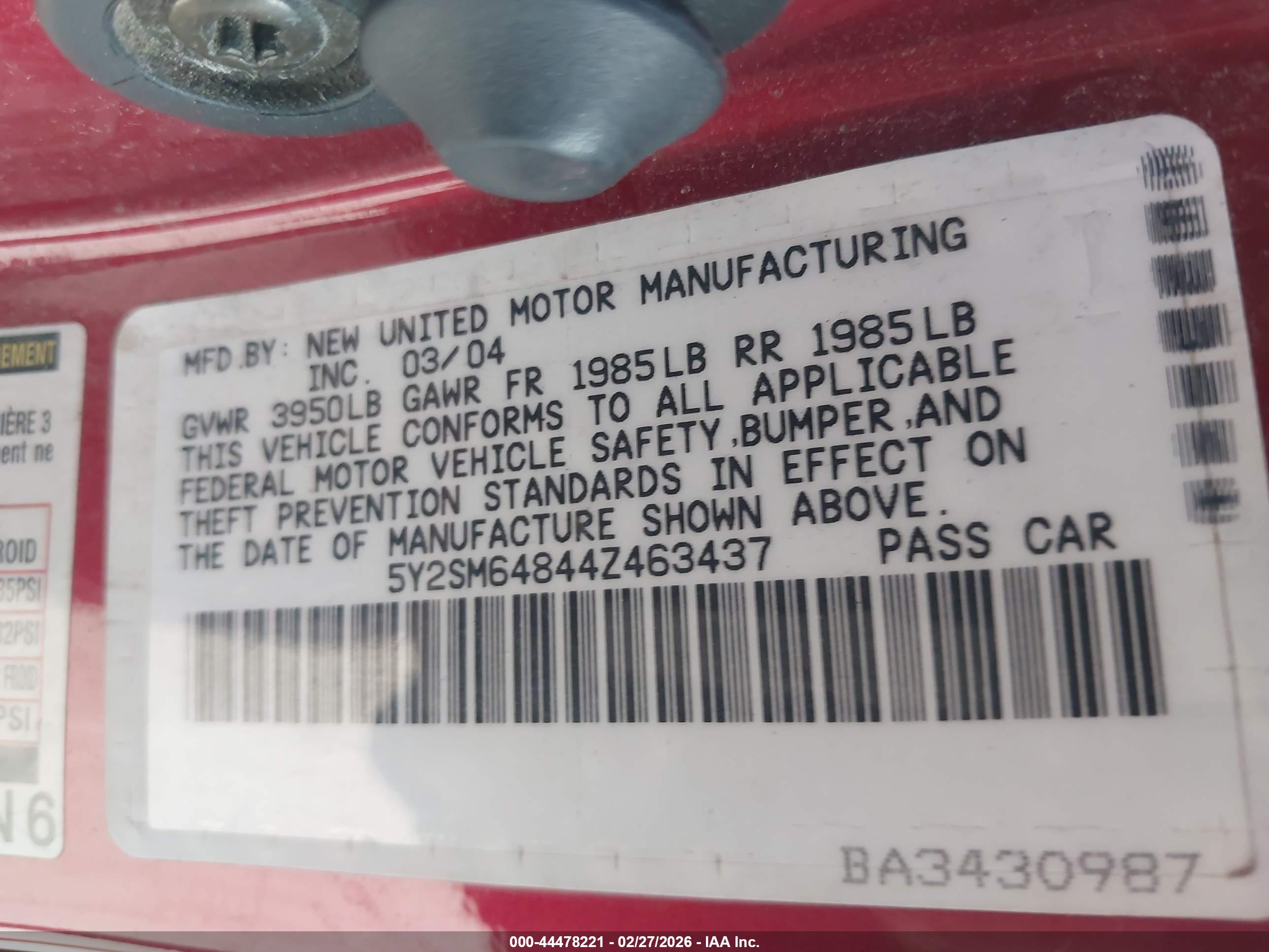 PONTIAC VIBE image 9