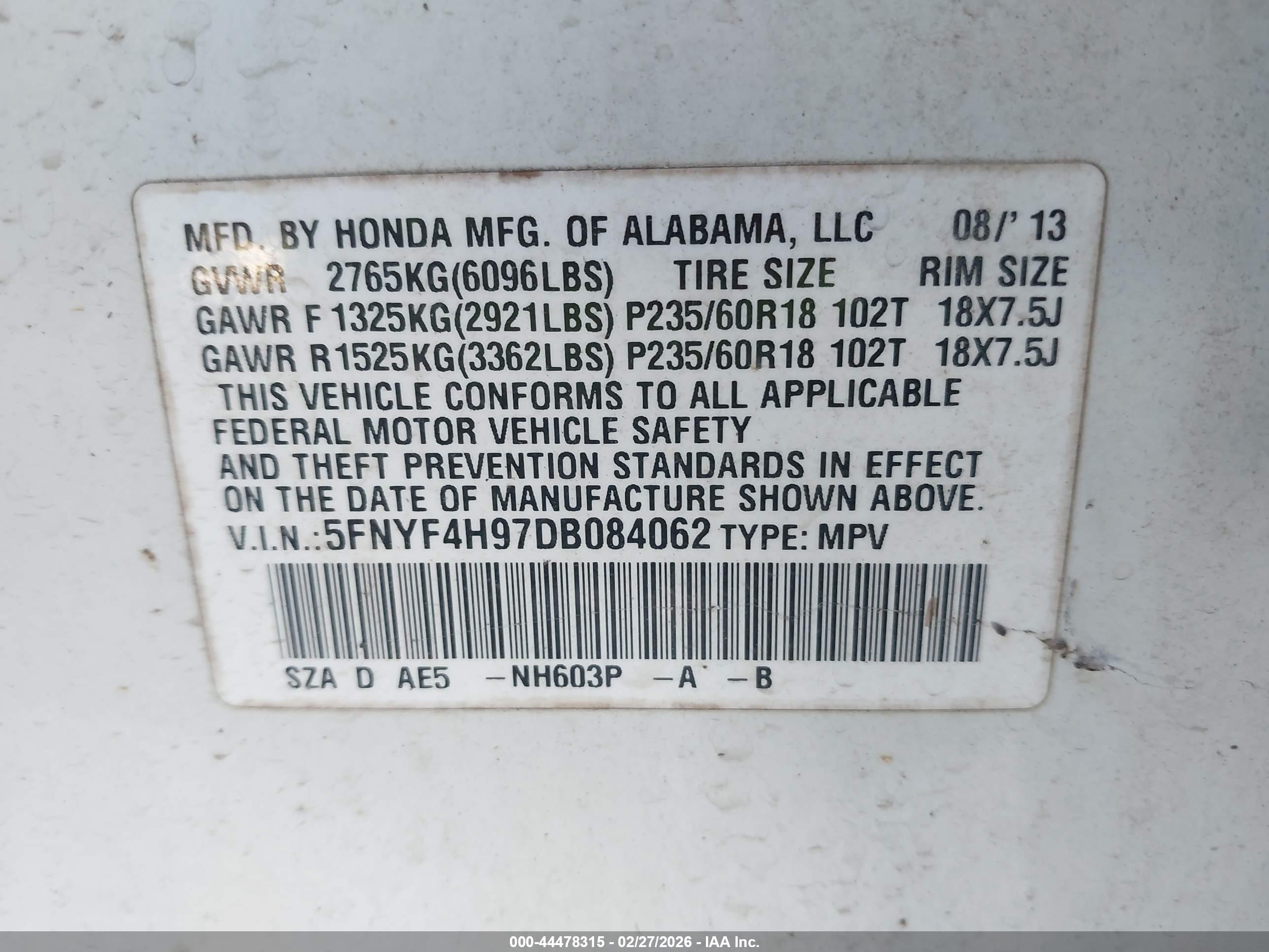 HONDA PILOT image 9