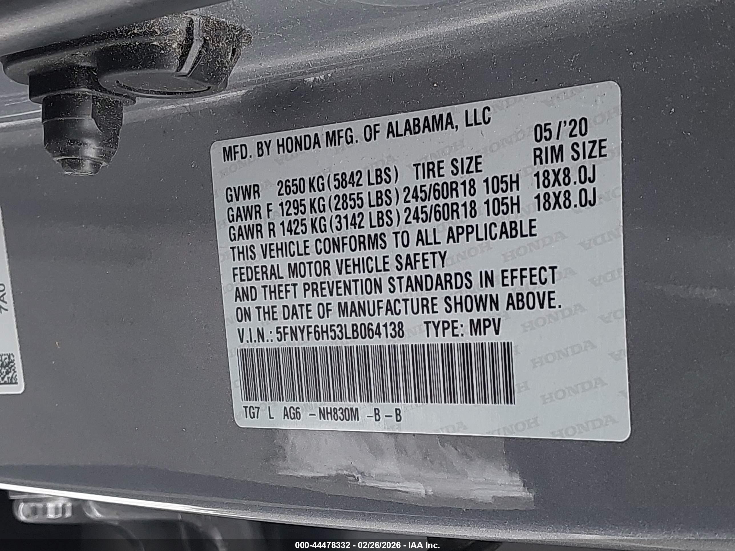 HONDA PILOT image 9