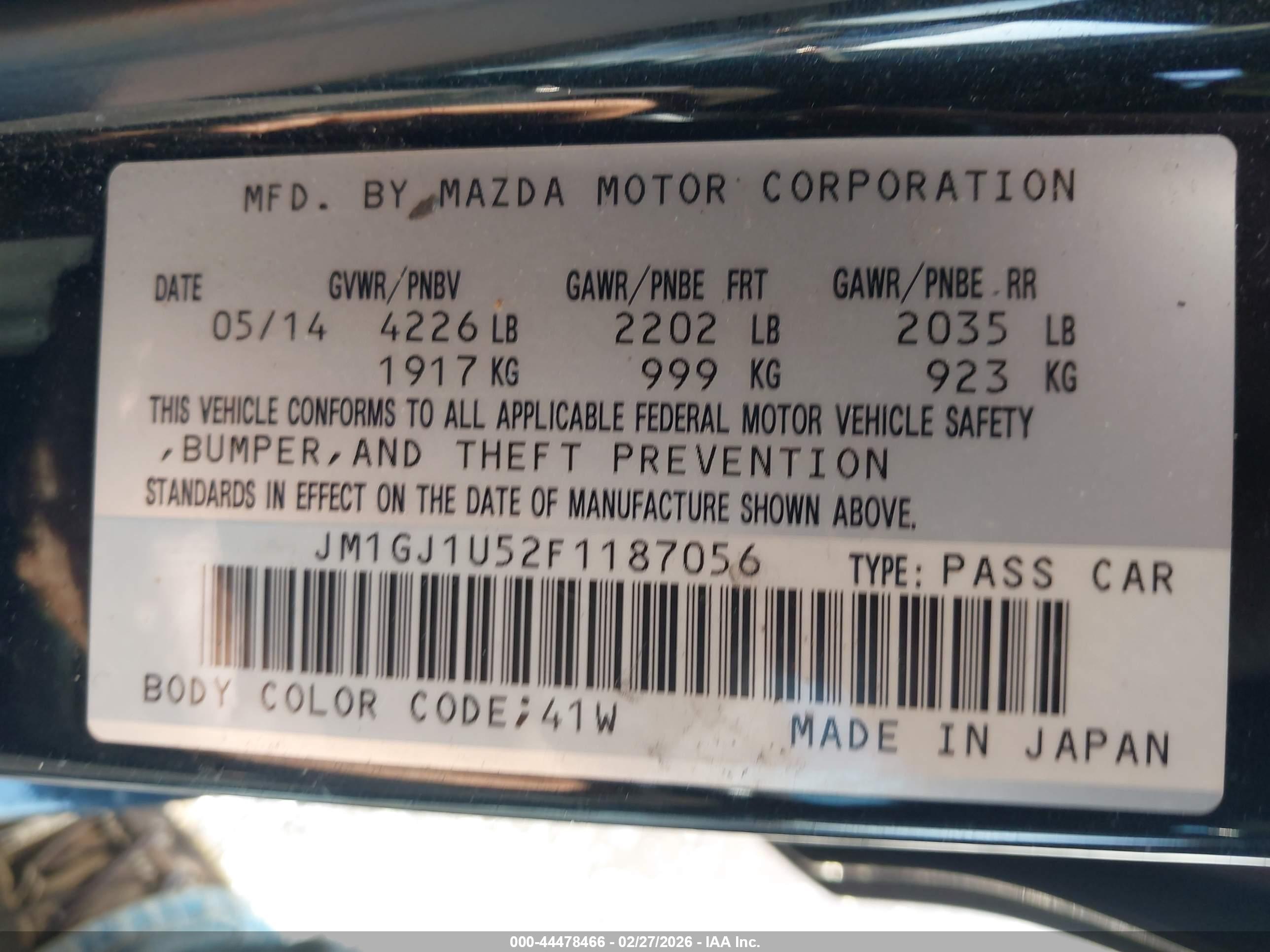 MAZDA MAZDA6 image 9