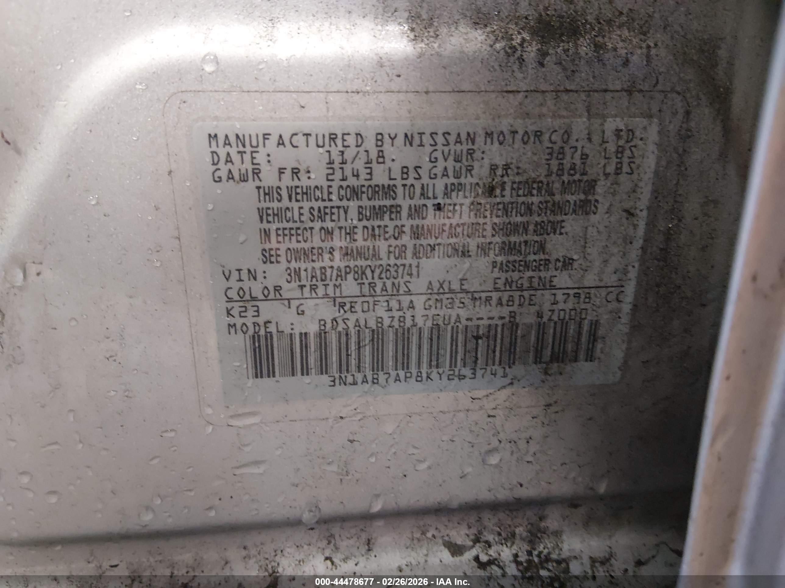 NISSAN SENTRA image 9