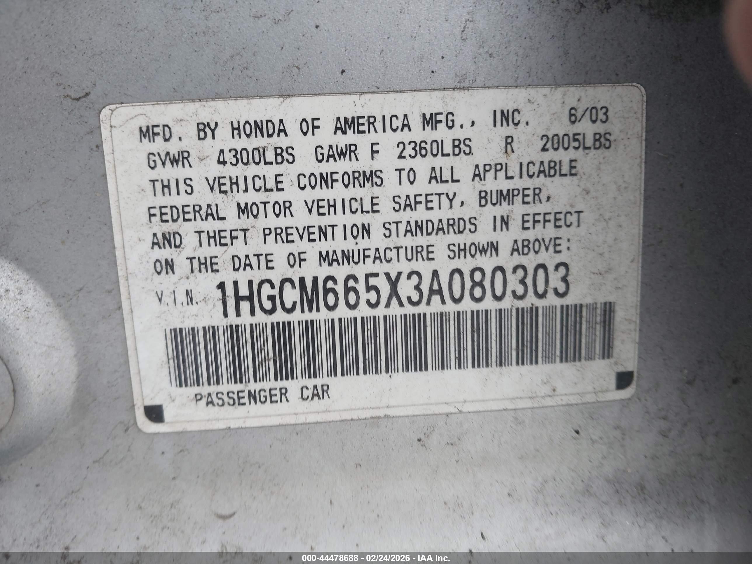 HONDA ACCORD image 9