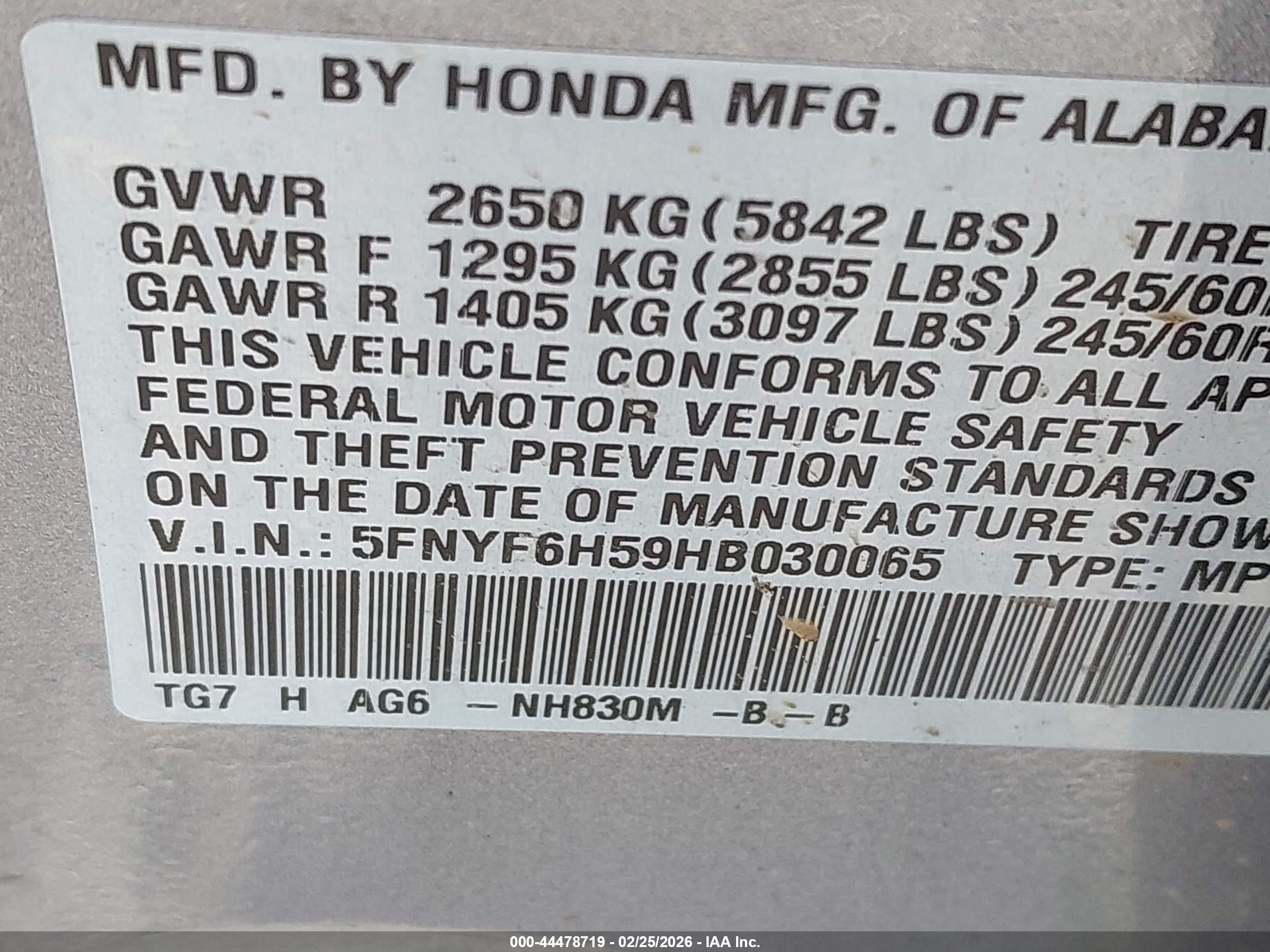 HONDA PILOT image 9