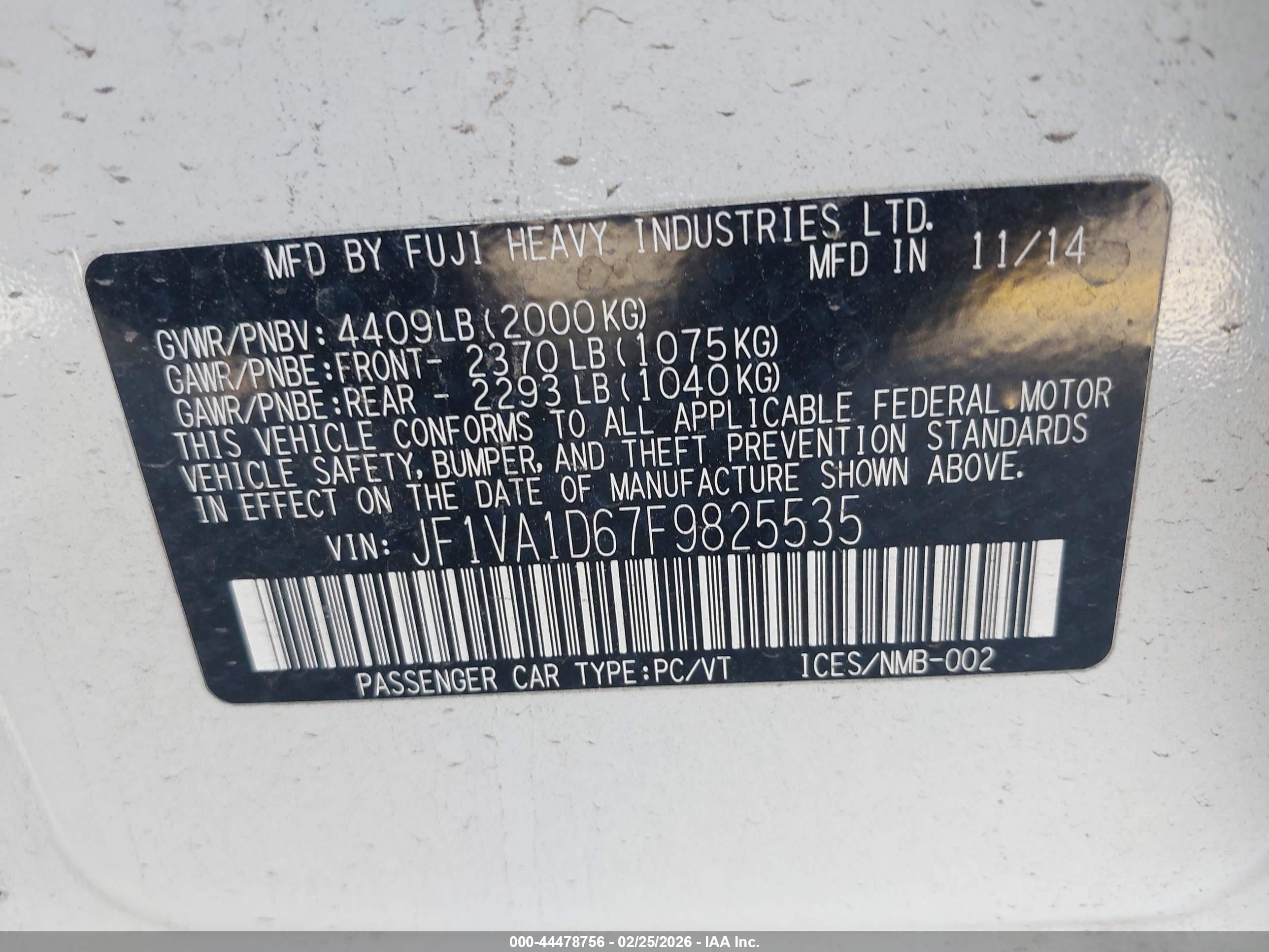 SUBARU WRX image 9
