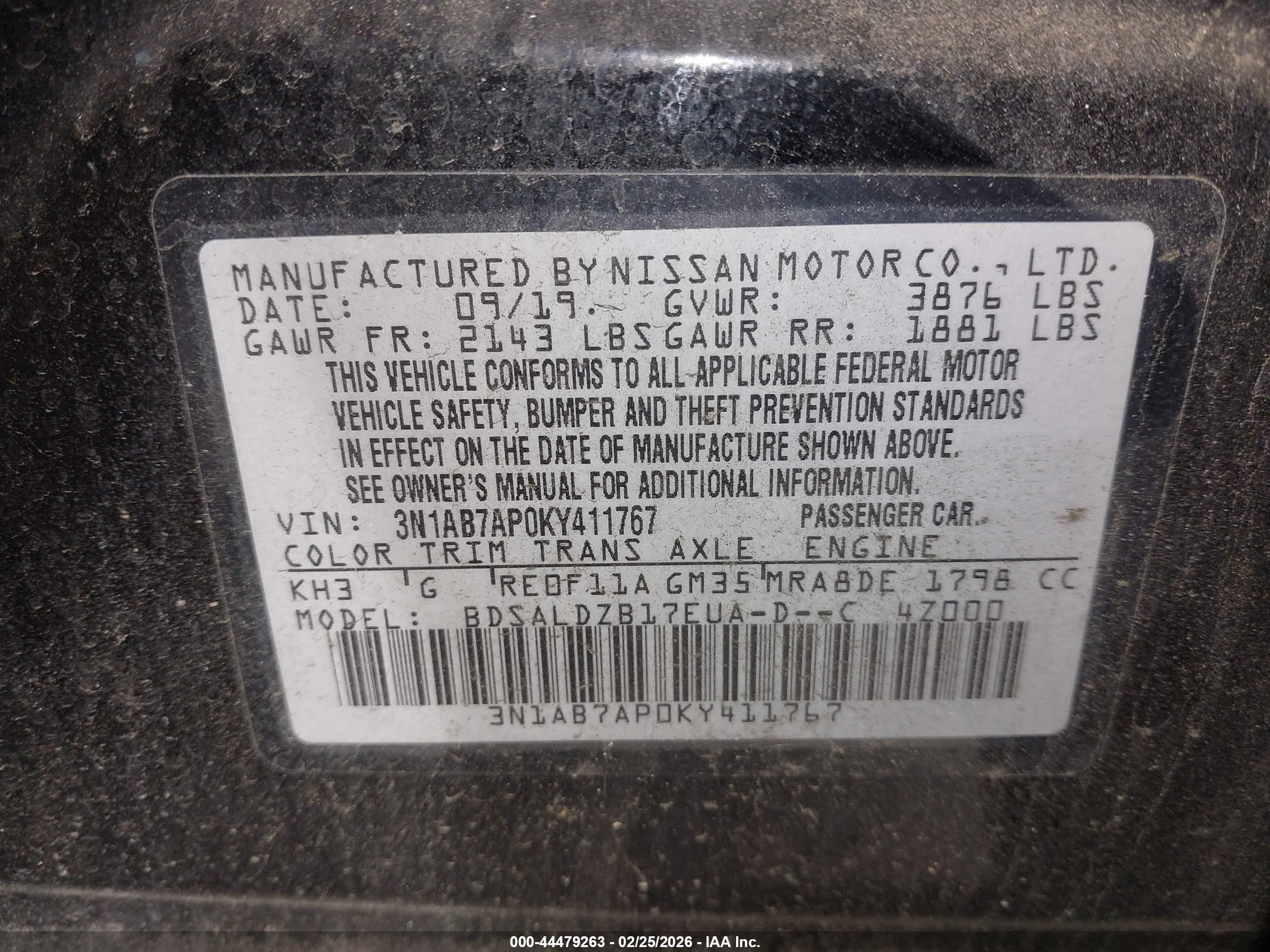 NISSAN SENTRA image 9