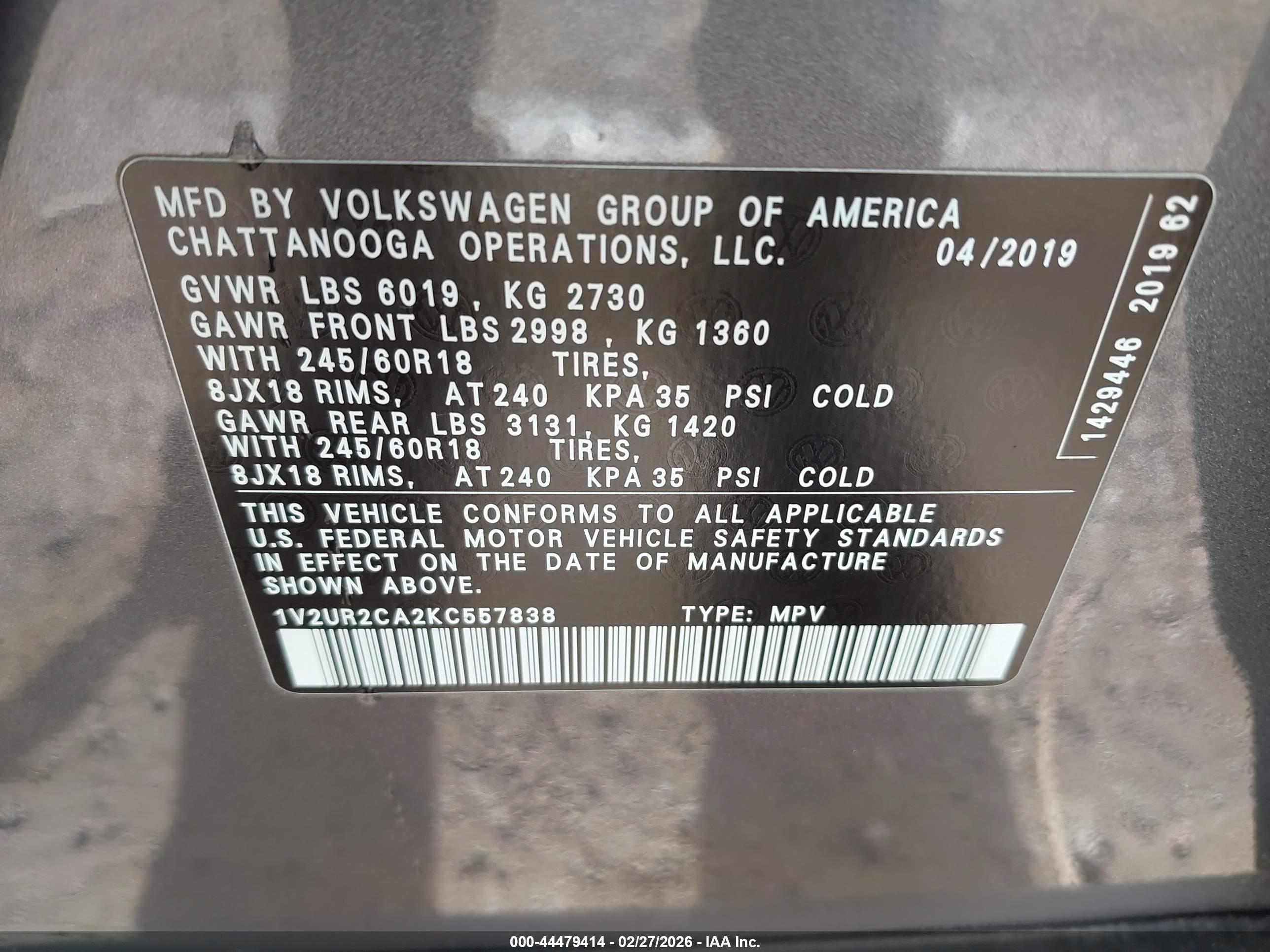 VOLKSWAGEN ATLAS image 9
