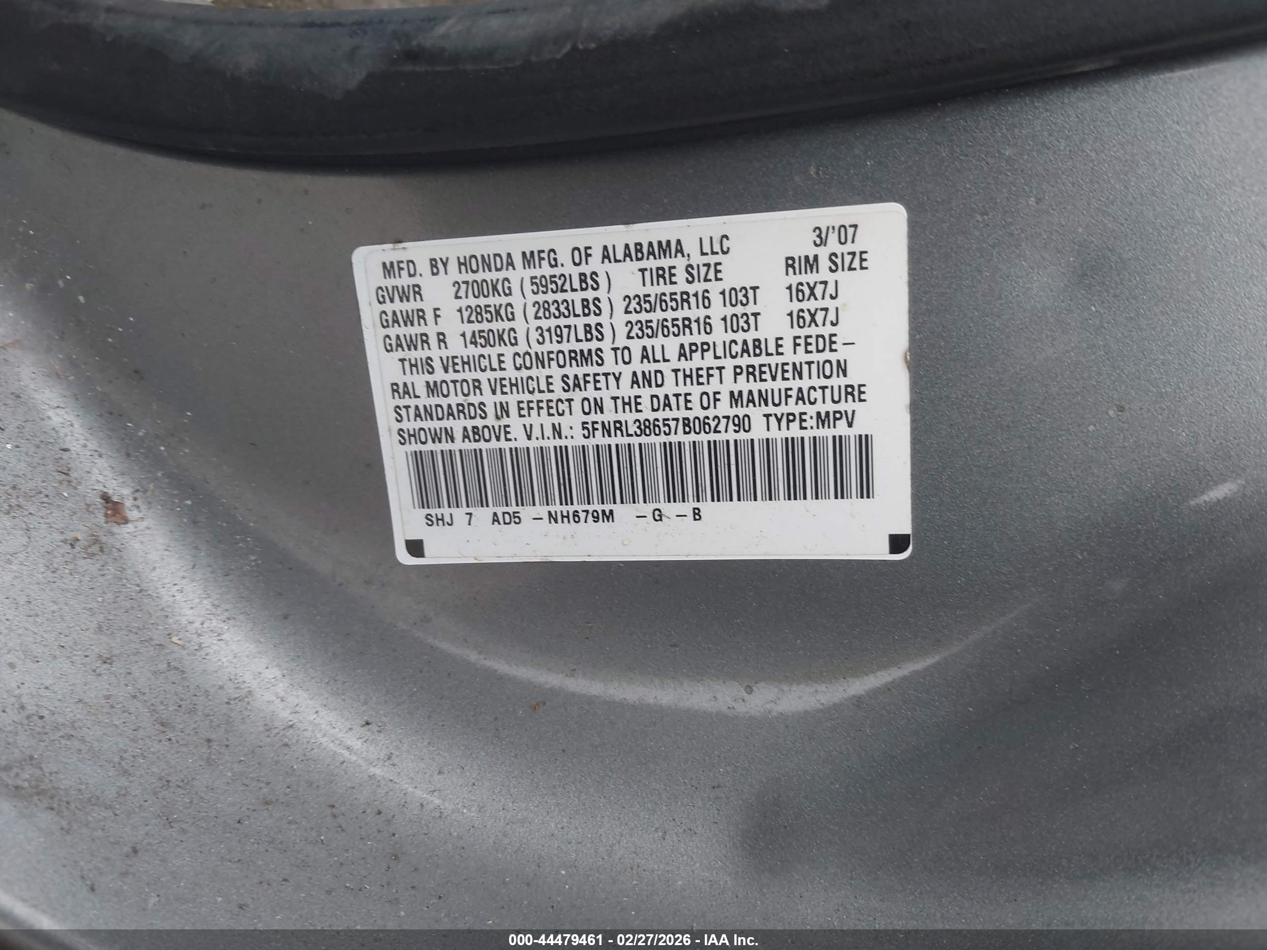 HONDA ODYSSEY image 9