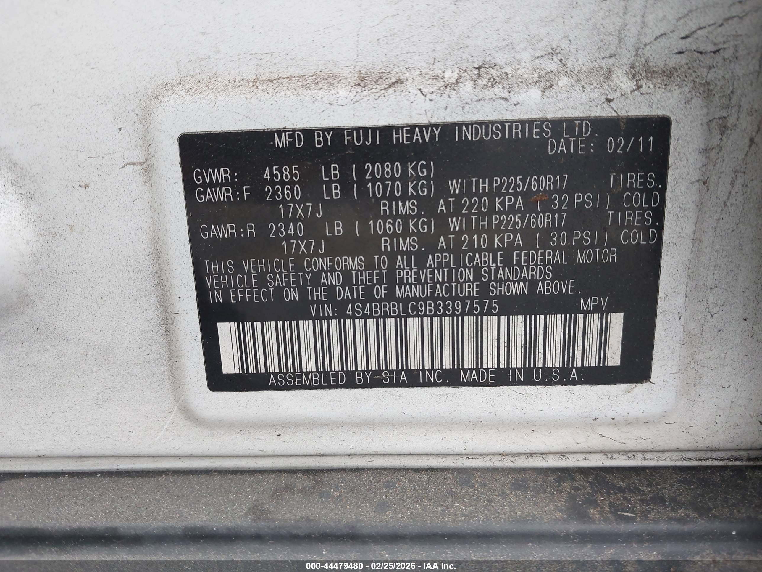 SUBARU OUTBACK image 9