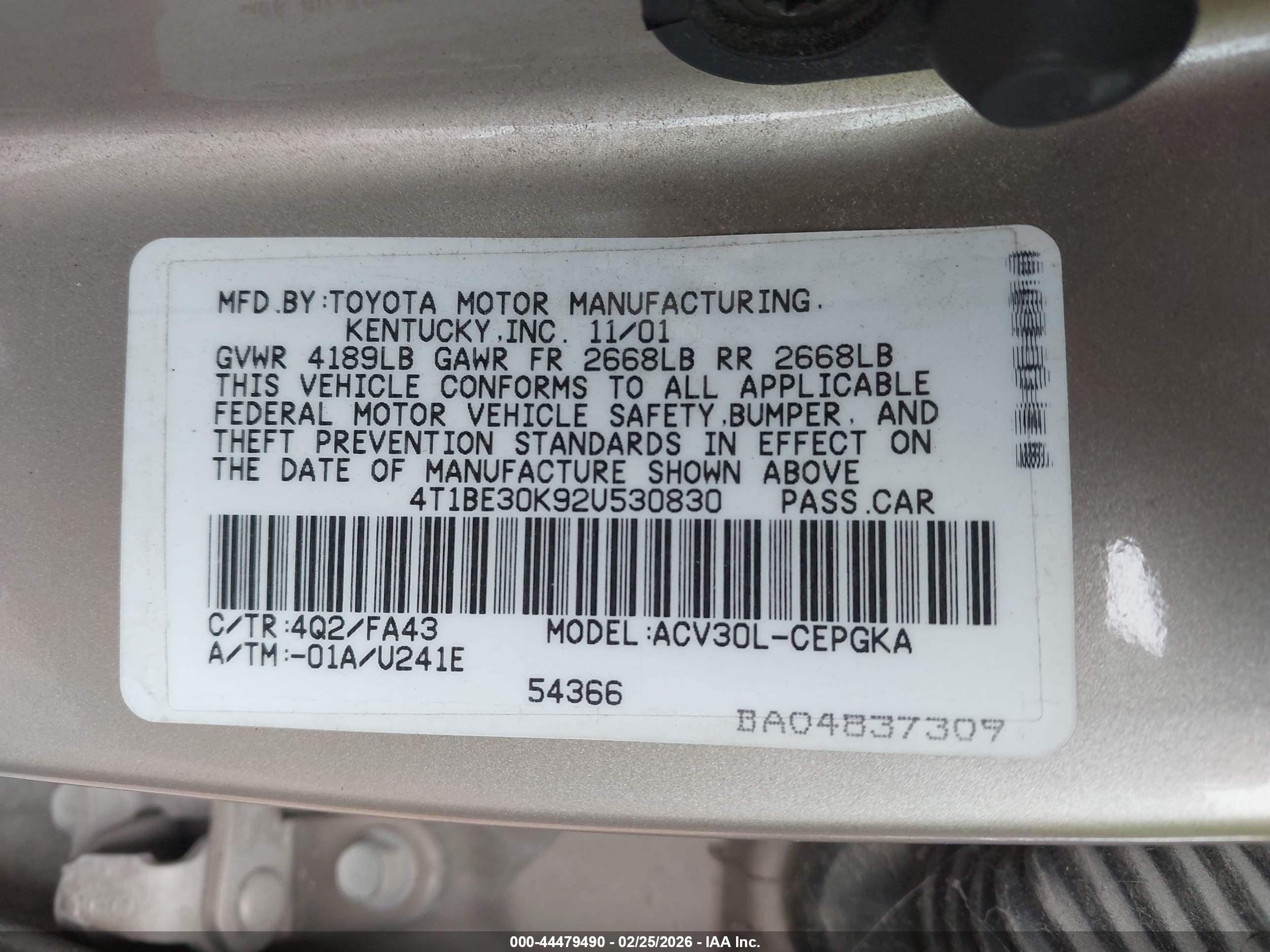 TOYOTA CAMRY image 9