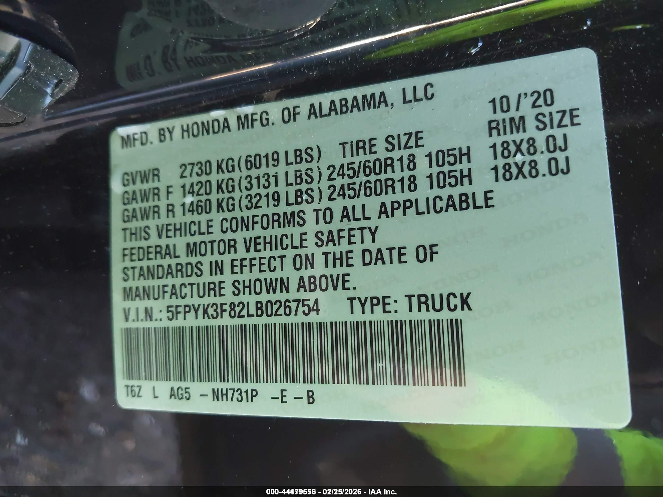 HONDA RIDGELINE image 9