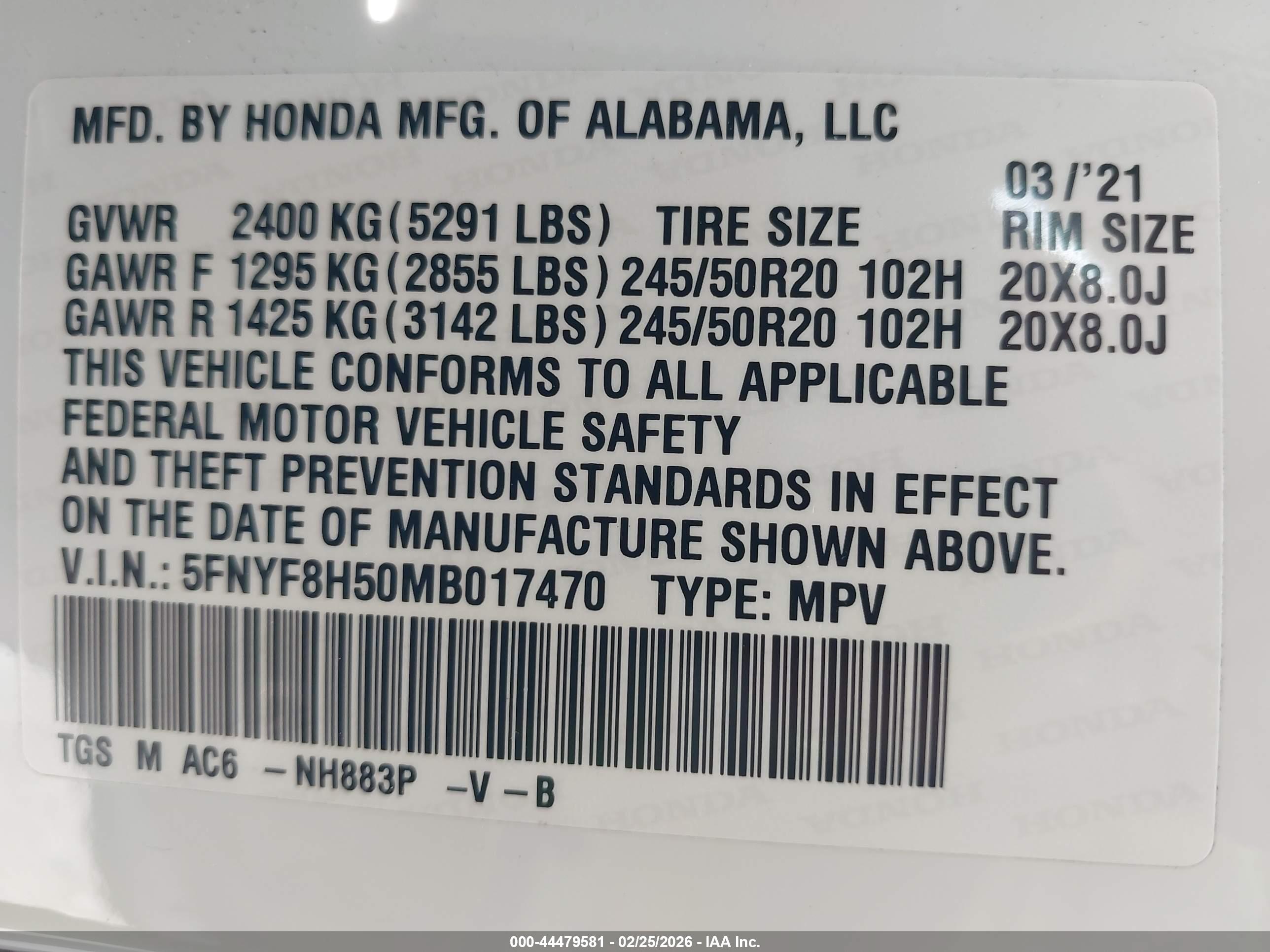 HONDA PASSPORT image 9