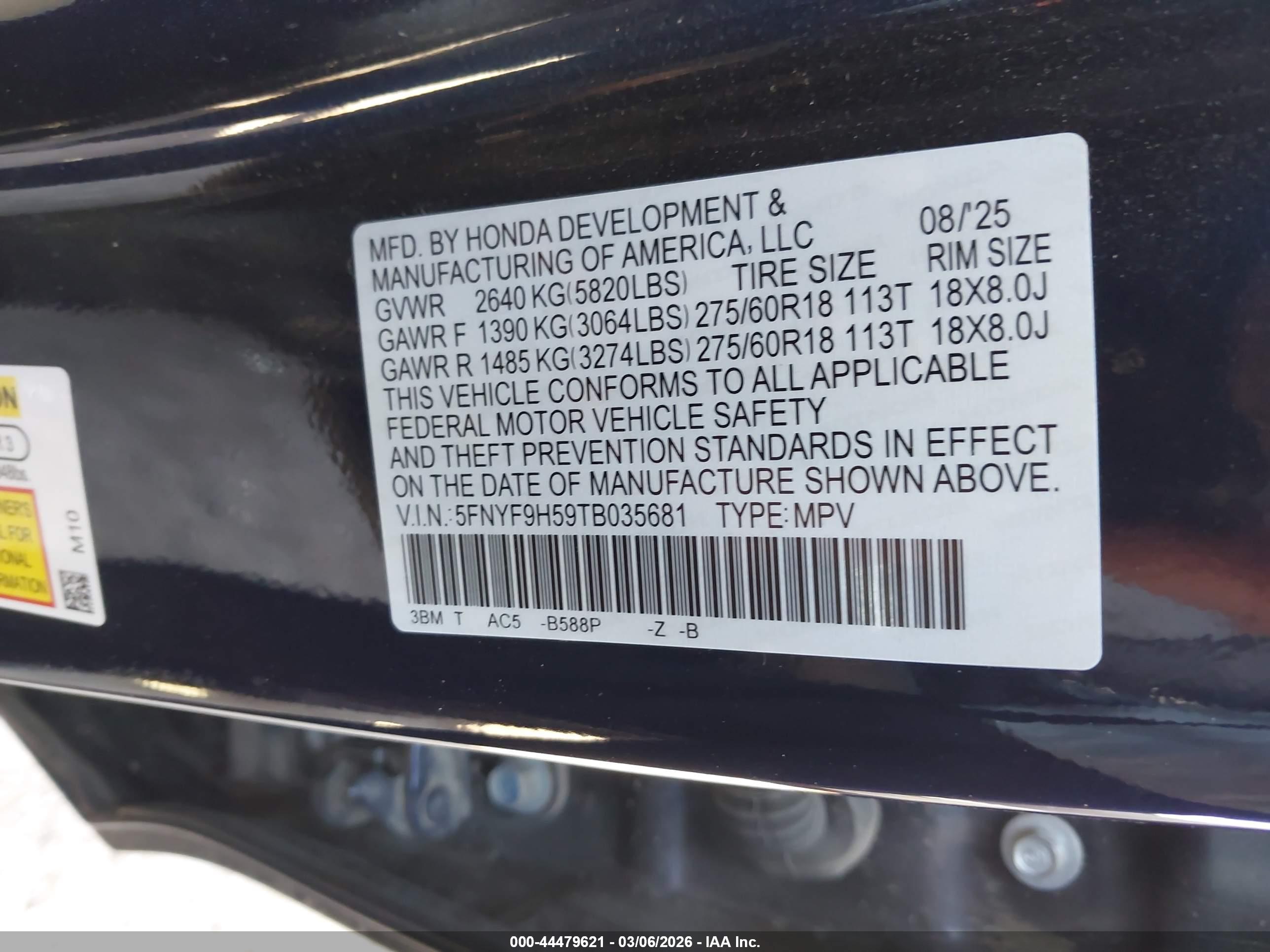 HONDA PASSPORT image 9
