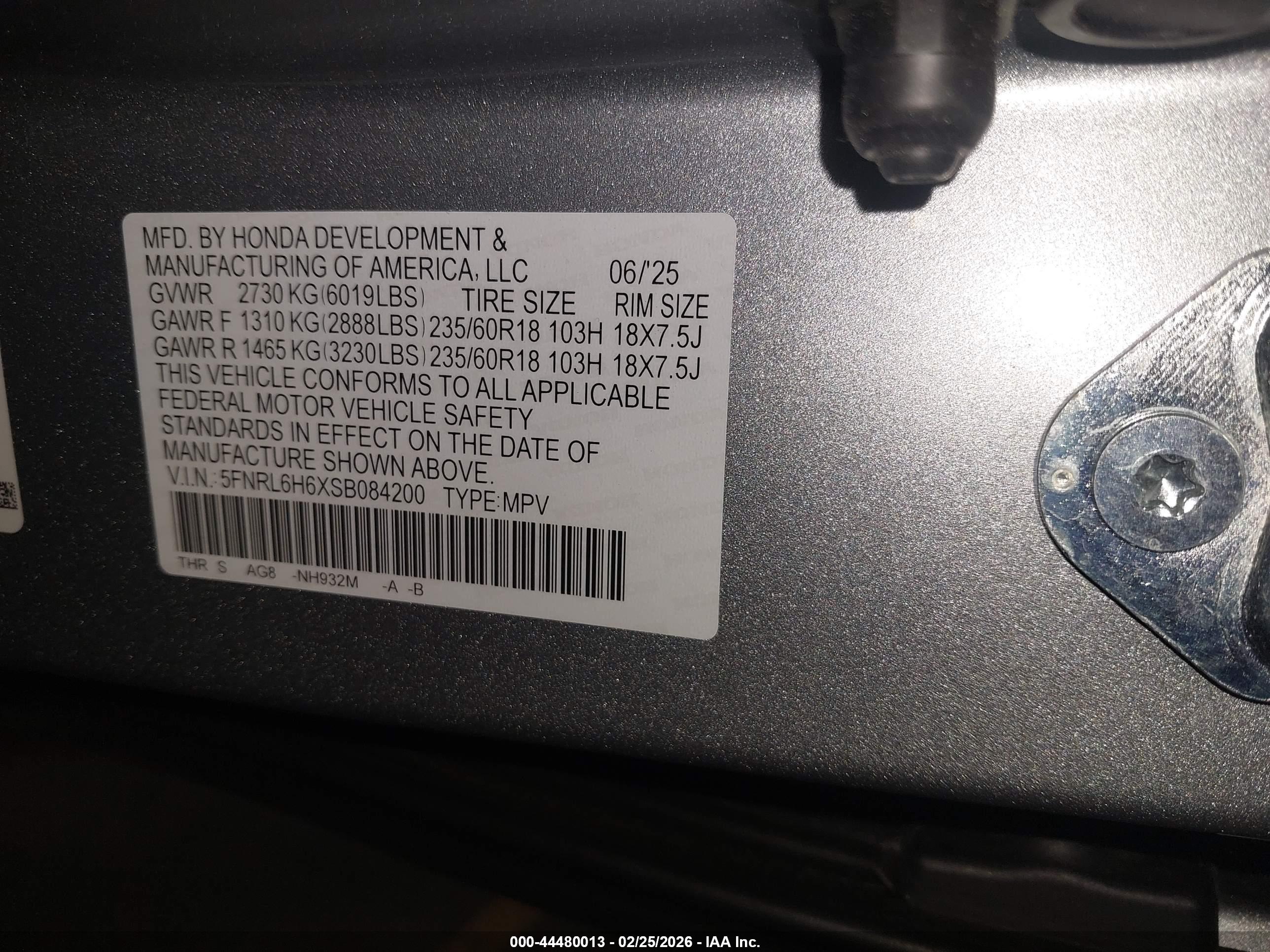 HONDA ODYSSEY image 9