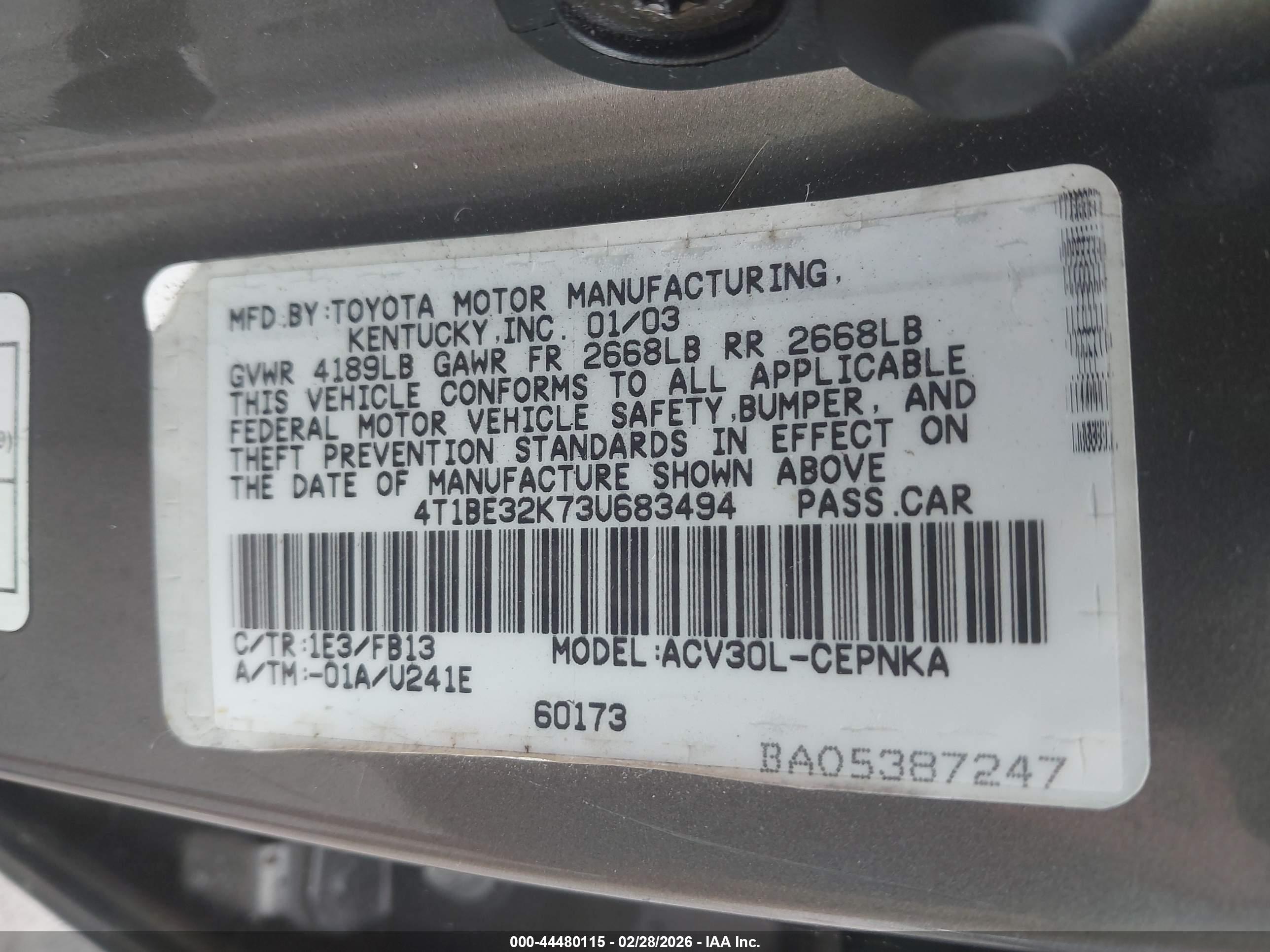 TOYOTA CAMRY image 9
