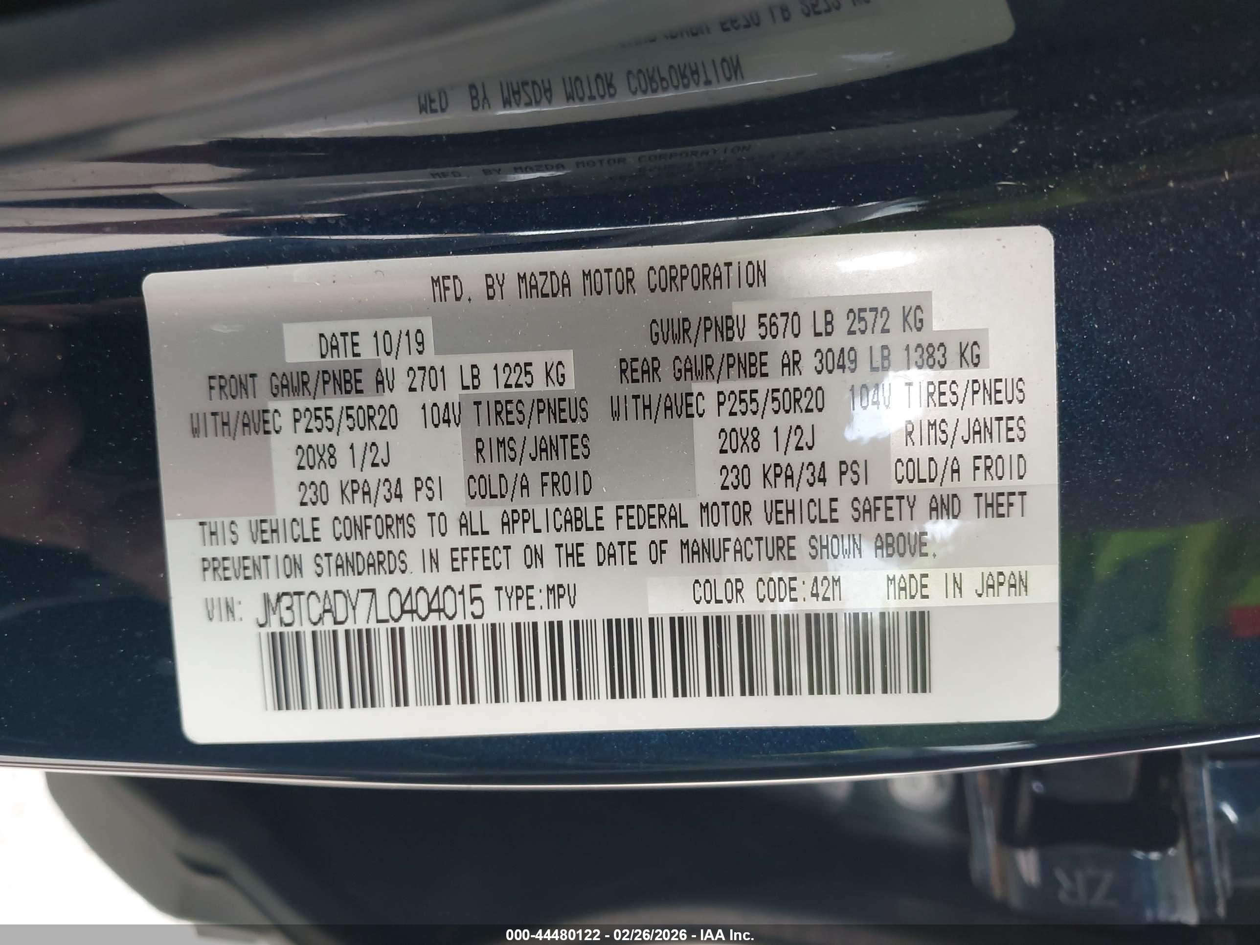 MAZDA CX-9 image 9