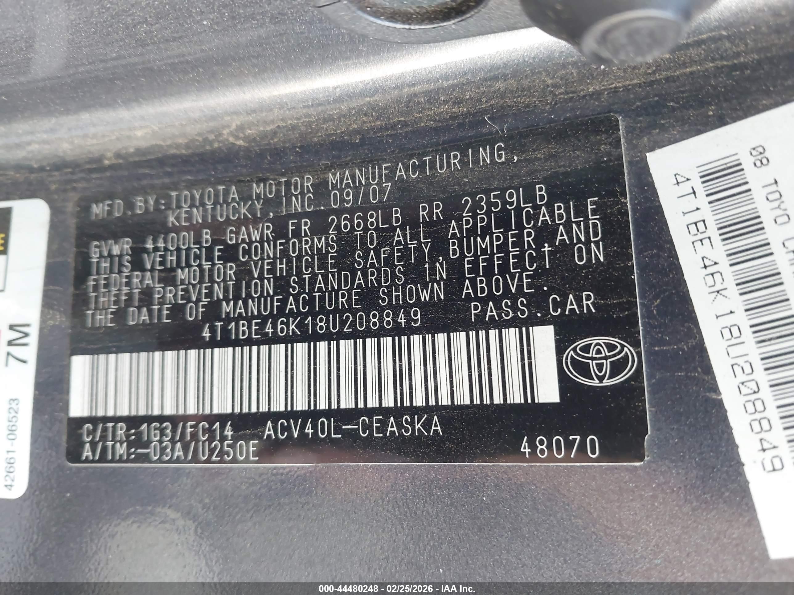 TOYOTA CAMRY image 9
