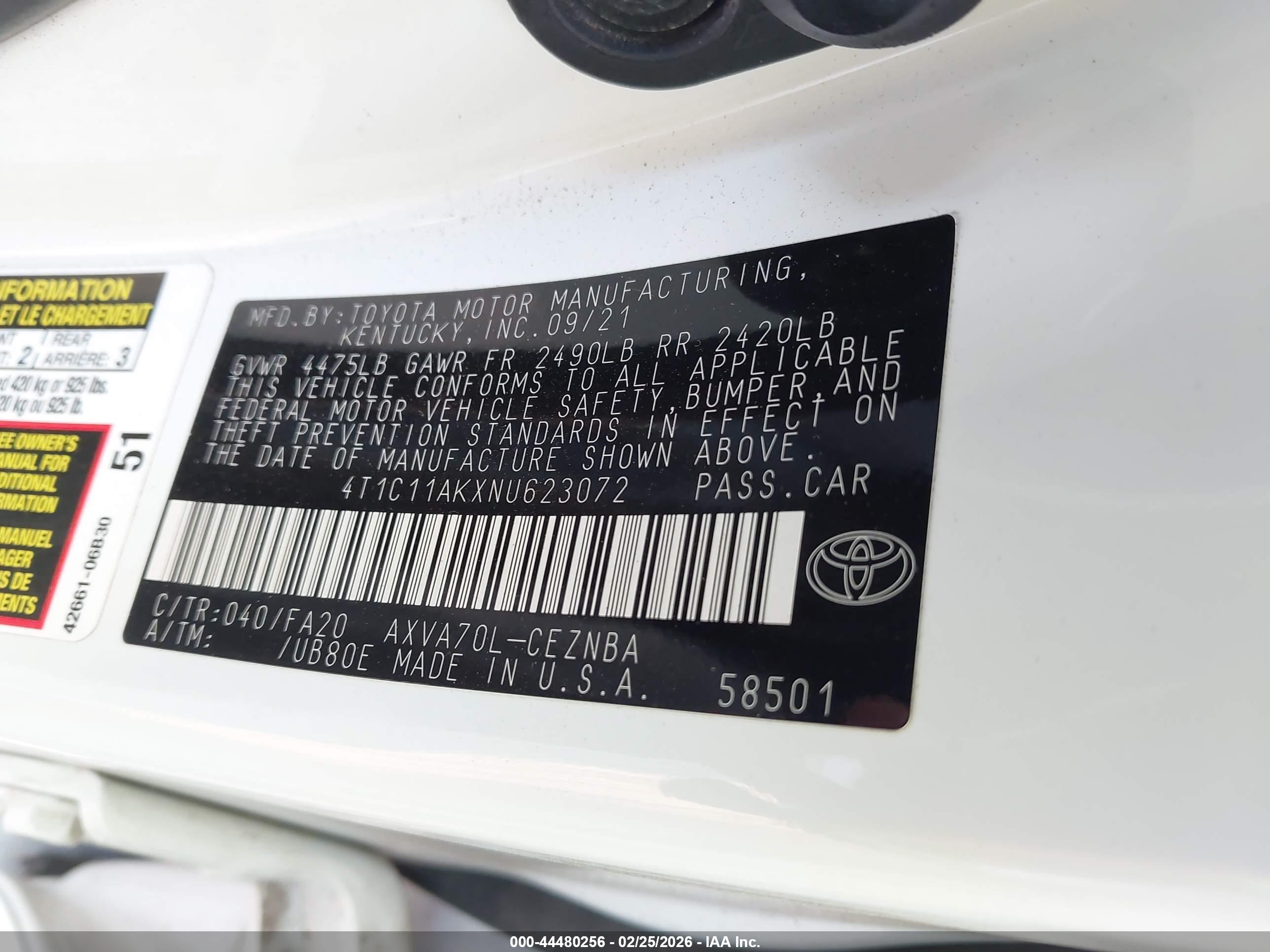 TOYOTA CAMRY image 9