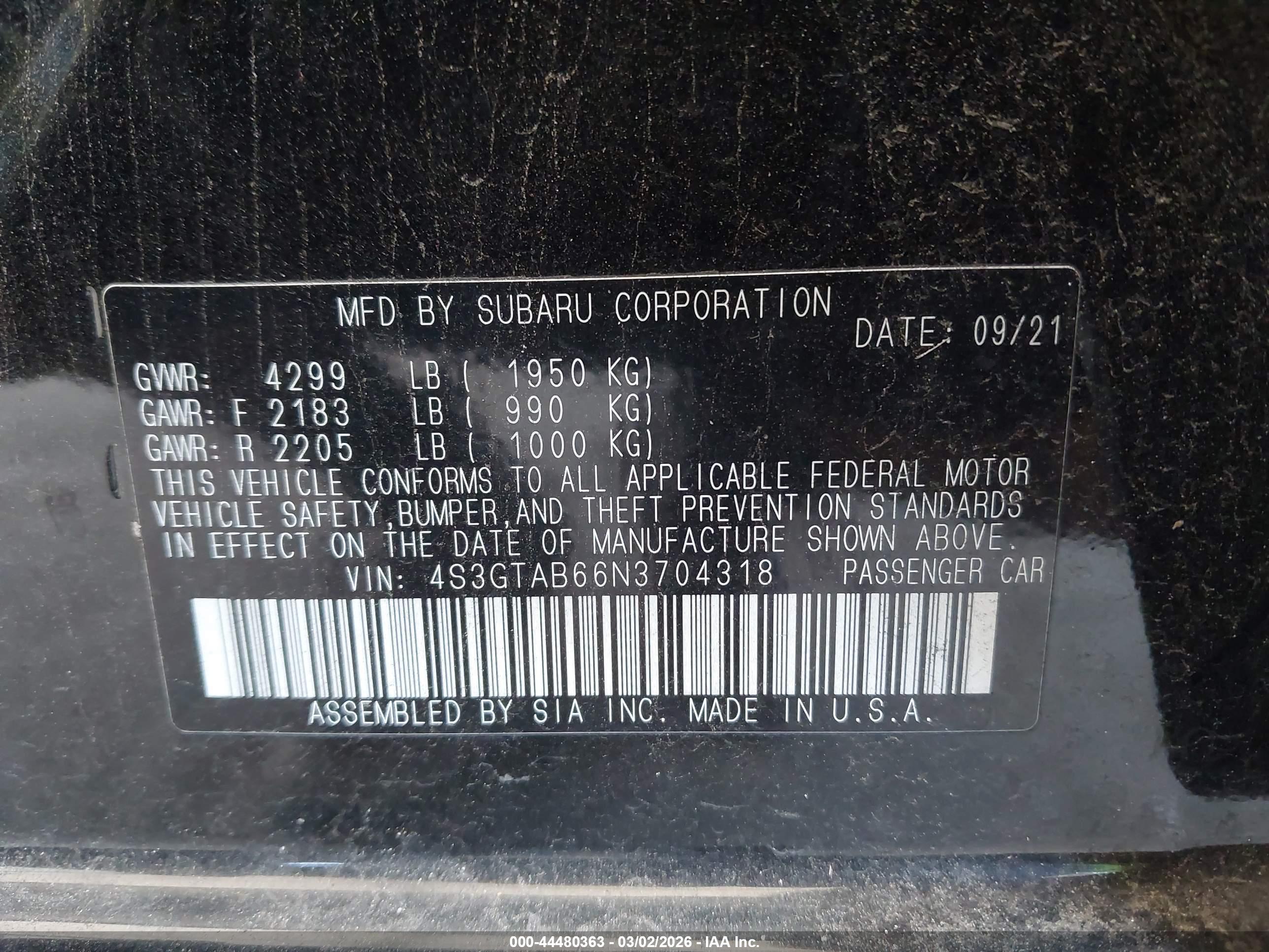SUBARU IMPREZA image 9