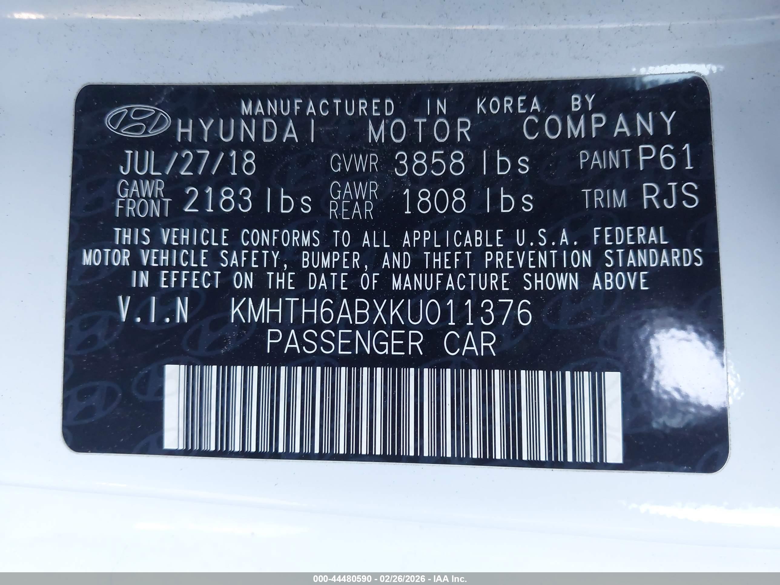 HYUNDAI VELOSTER image 9