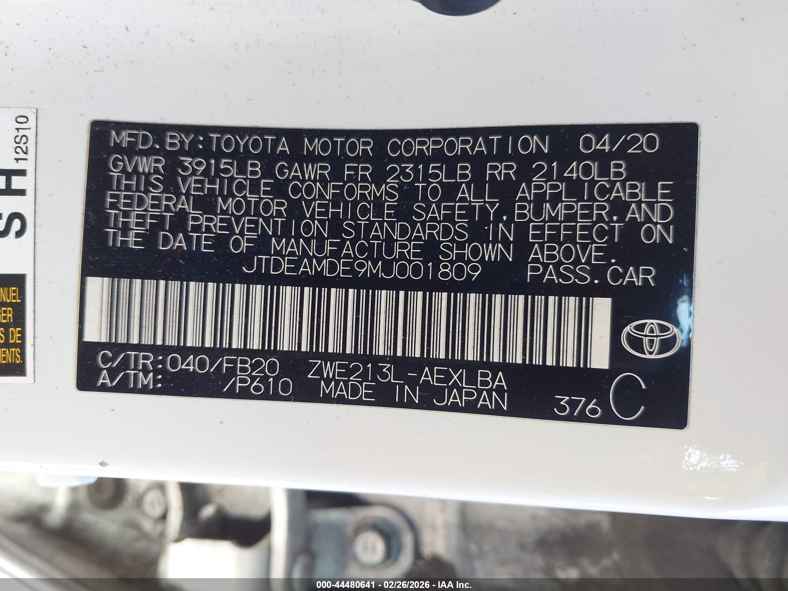 TOYOTA COROLLA image 9
