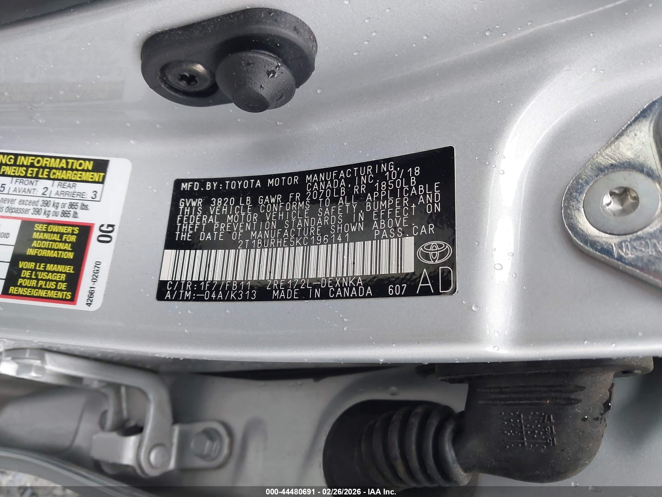 TOYOTA COROLLA image 9