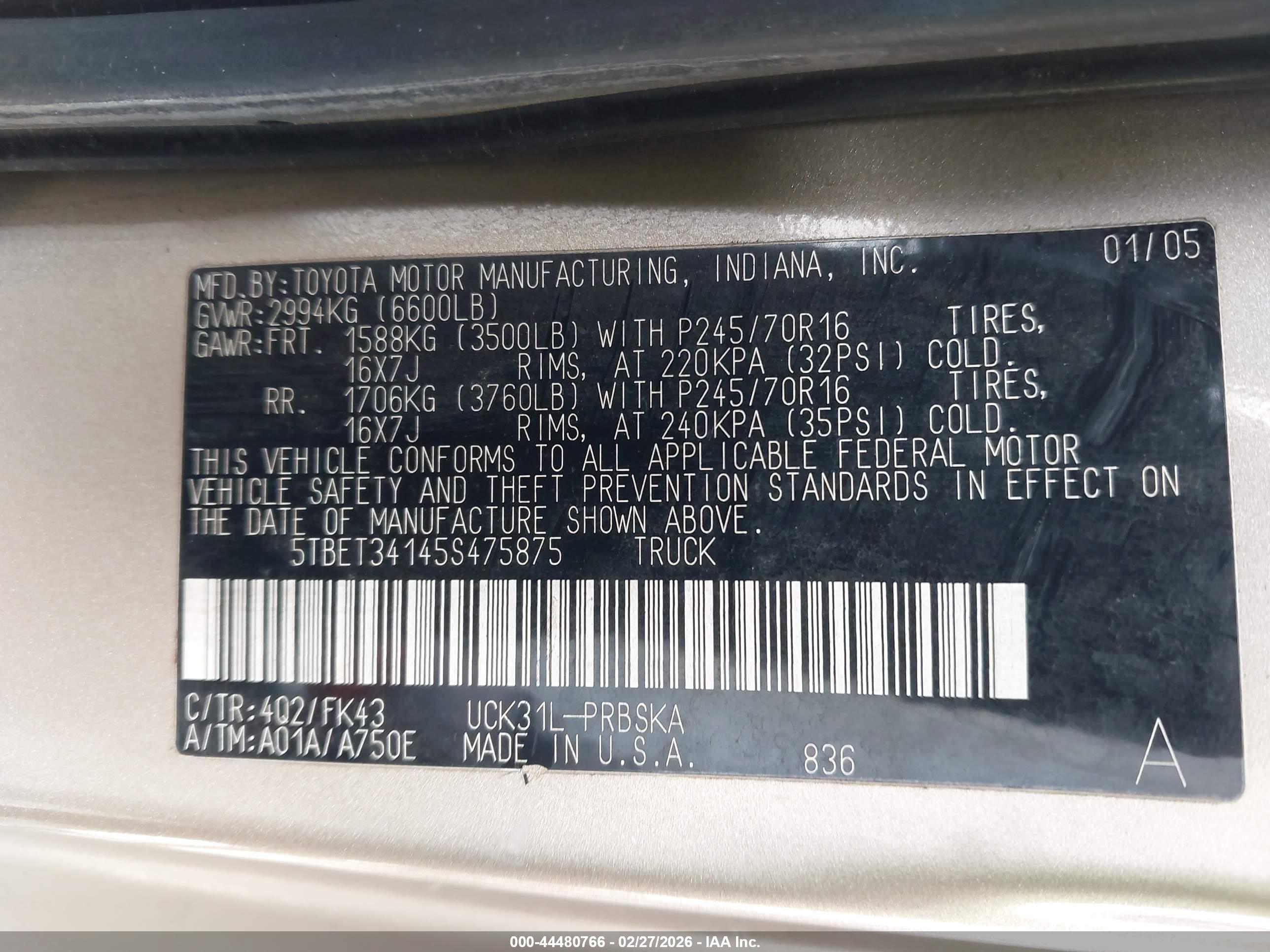 TOYOTA TUNDRA image 9