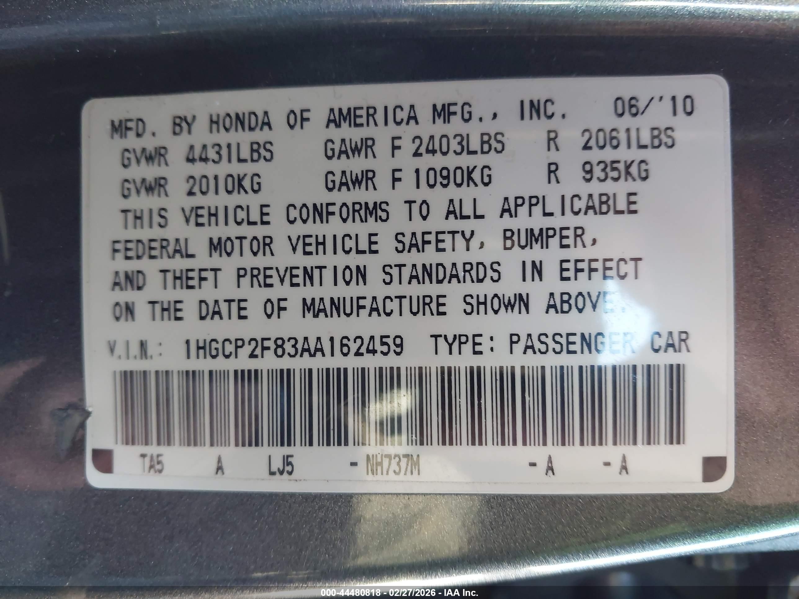 HONDA ACCORD image 9