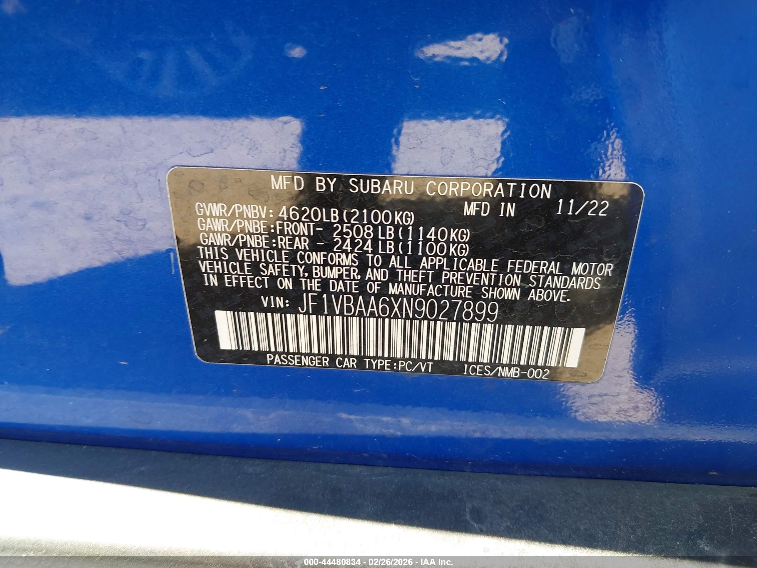 SUBARU WRX image 9