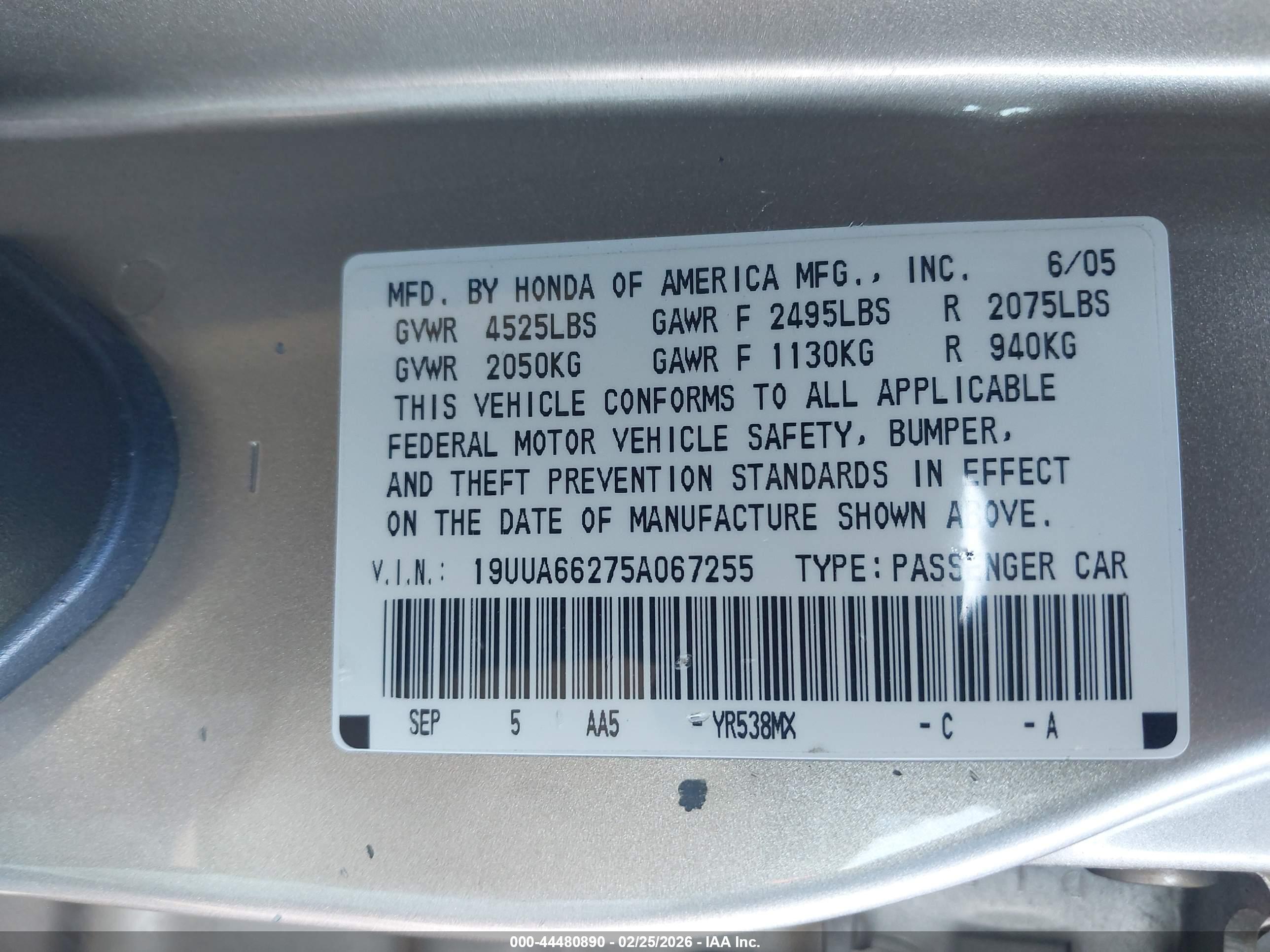 ACURA TL image 9