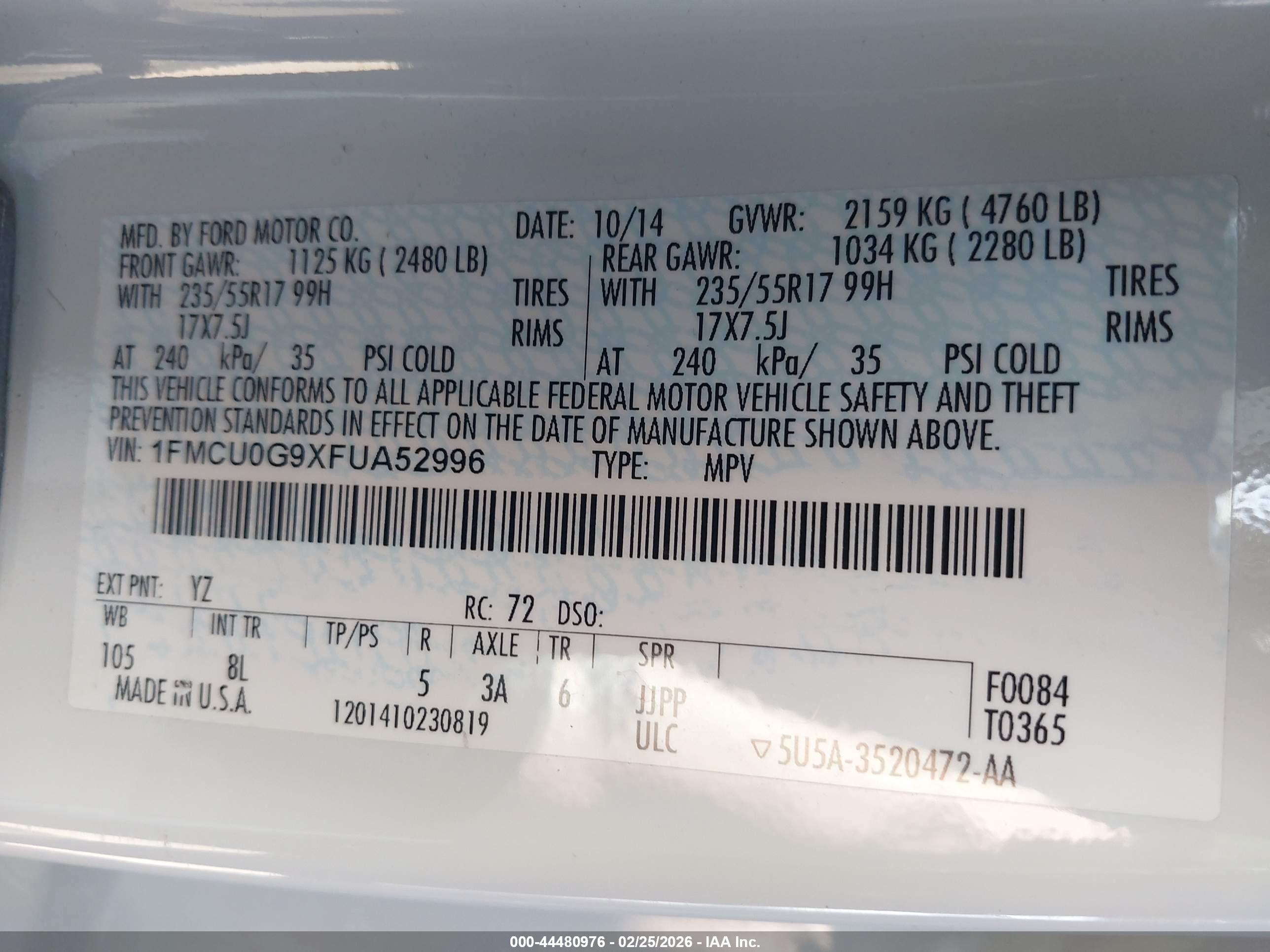 FORD ESCAPE image 9