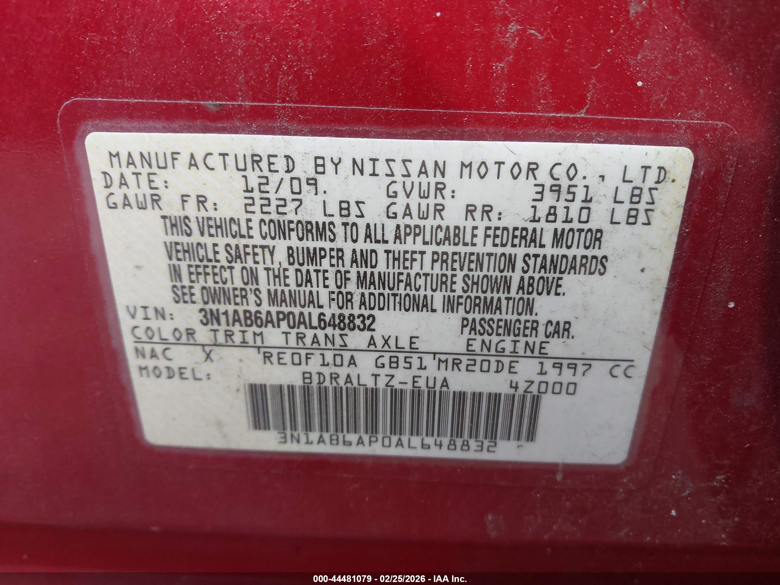 NISSAN SENTRA image 9