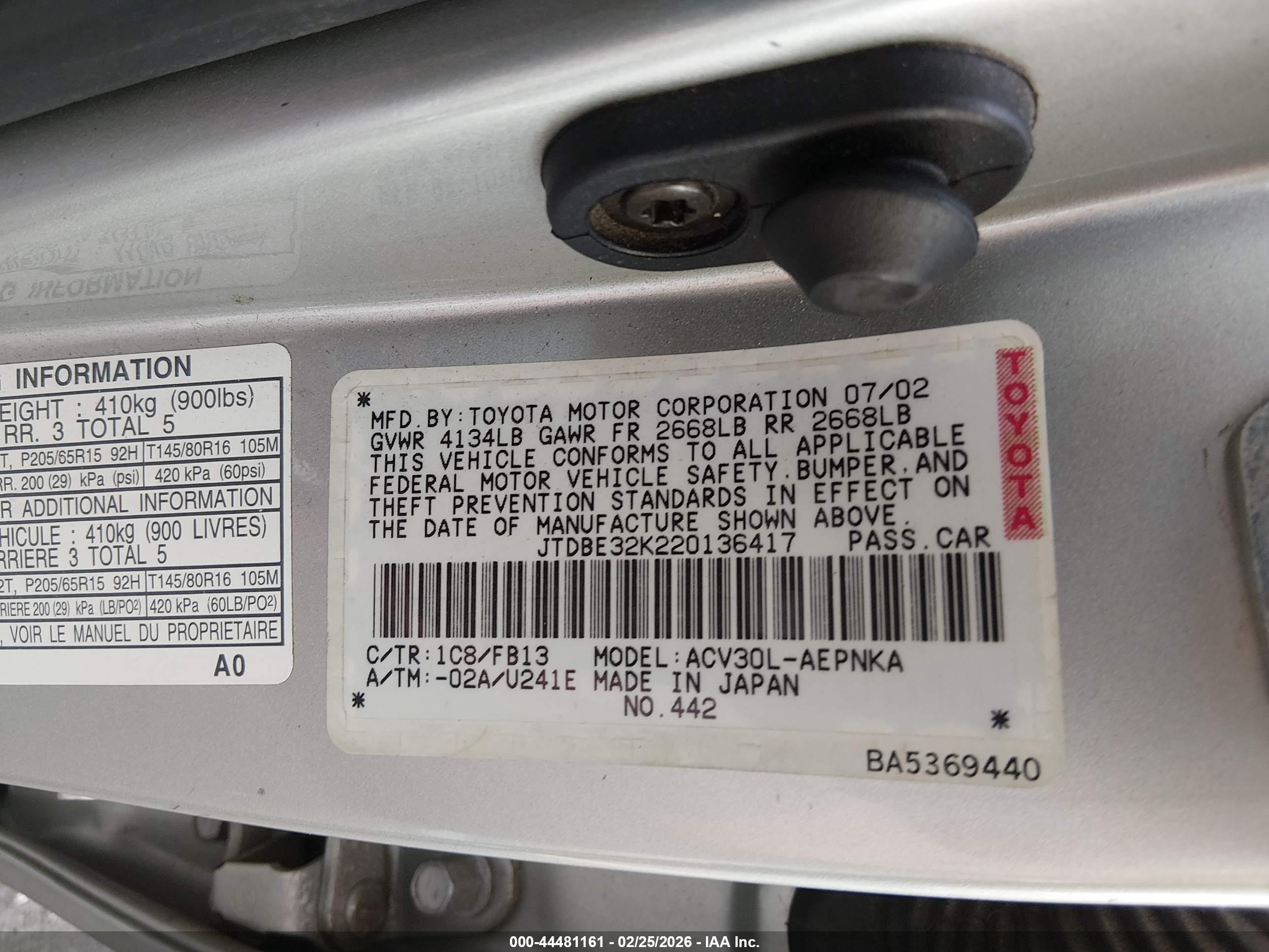 TOYOTA CAMRY image 9