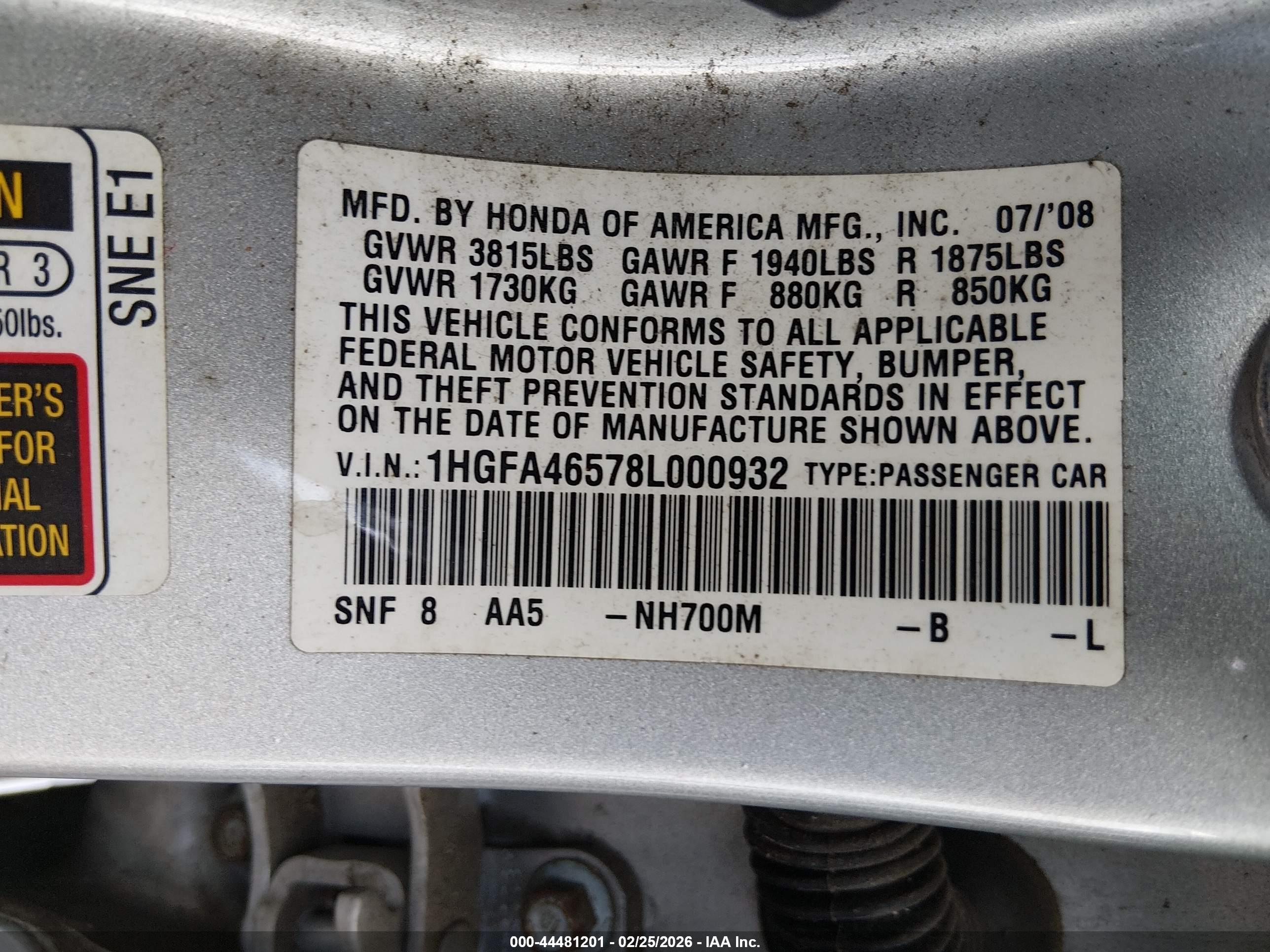 HONDA CIVIC image 9
