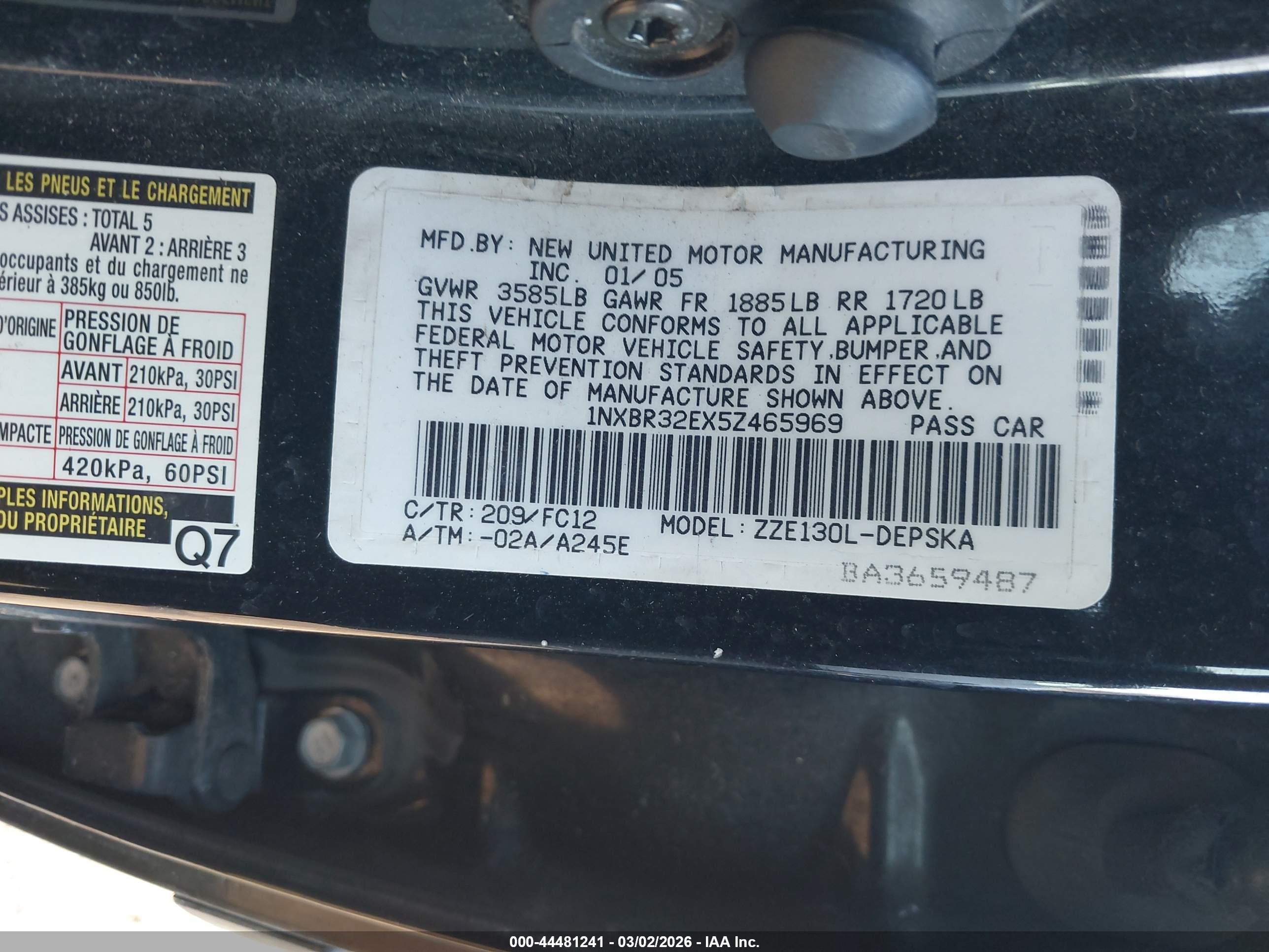 TOYOTA COROLLA image 9