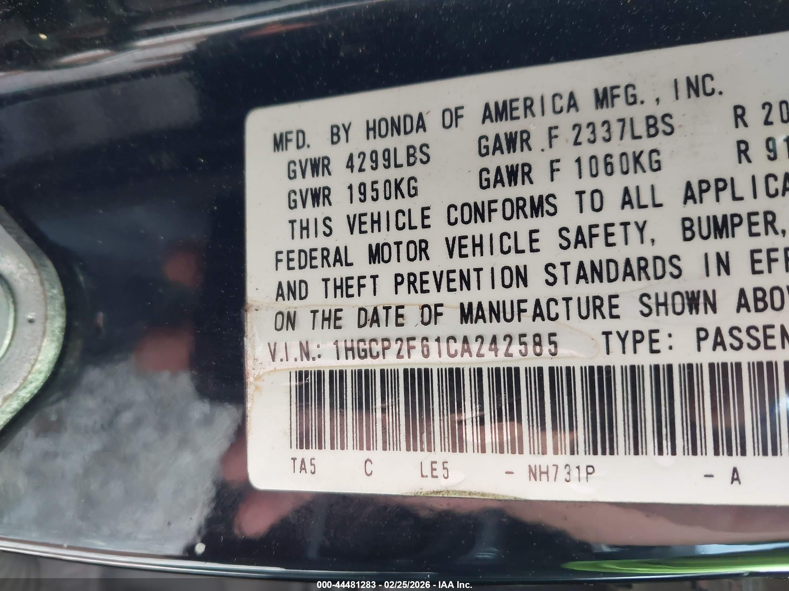 HONDA ACCORD image 9