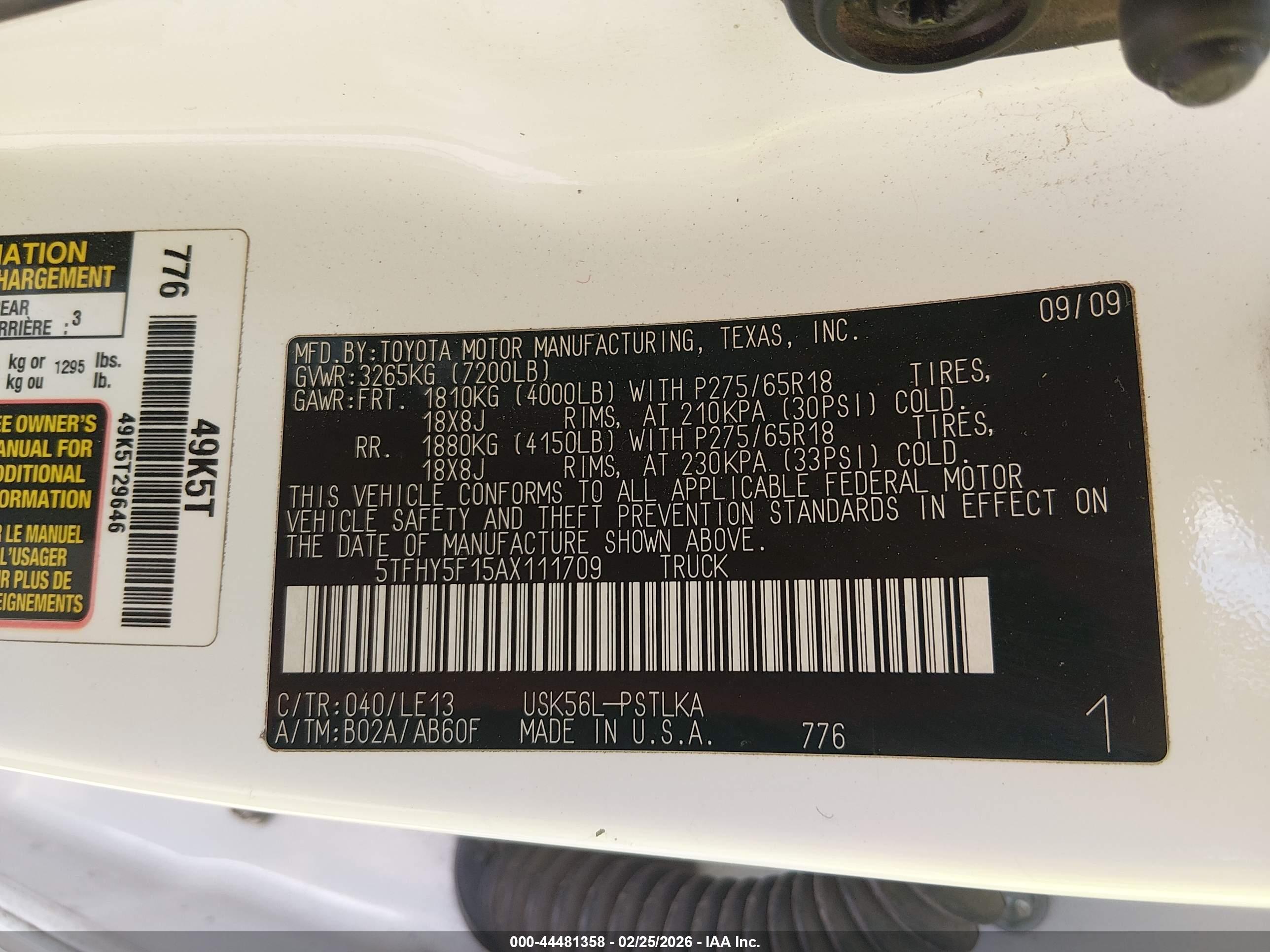 TOYOTA TUNDRA image 9