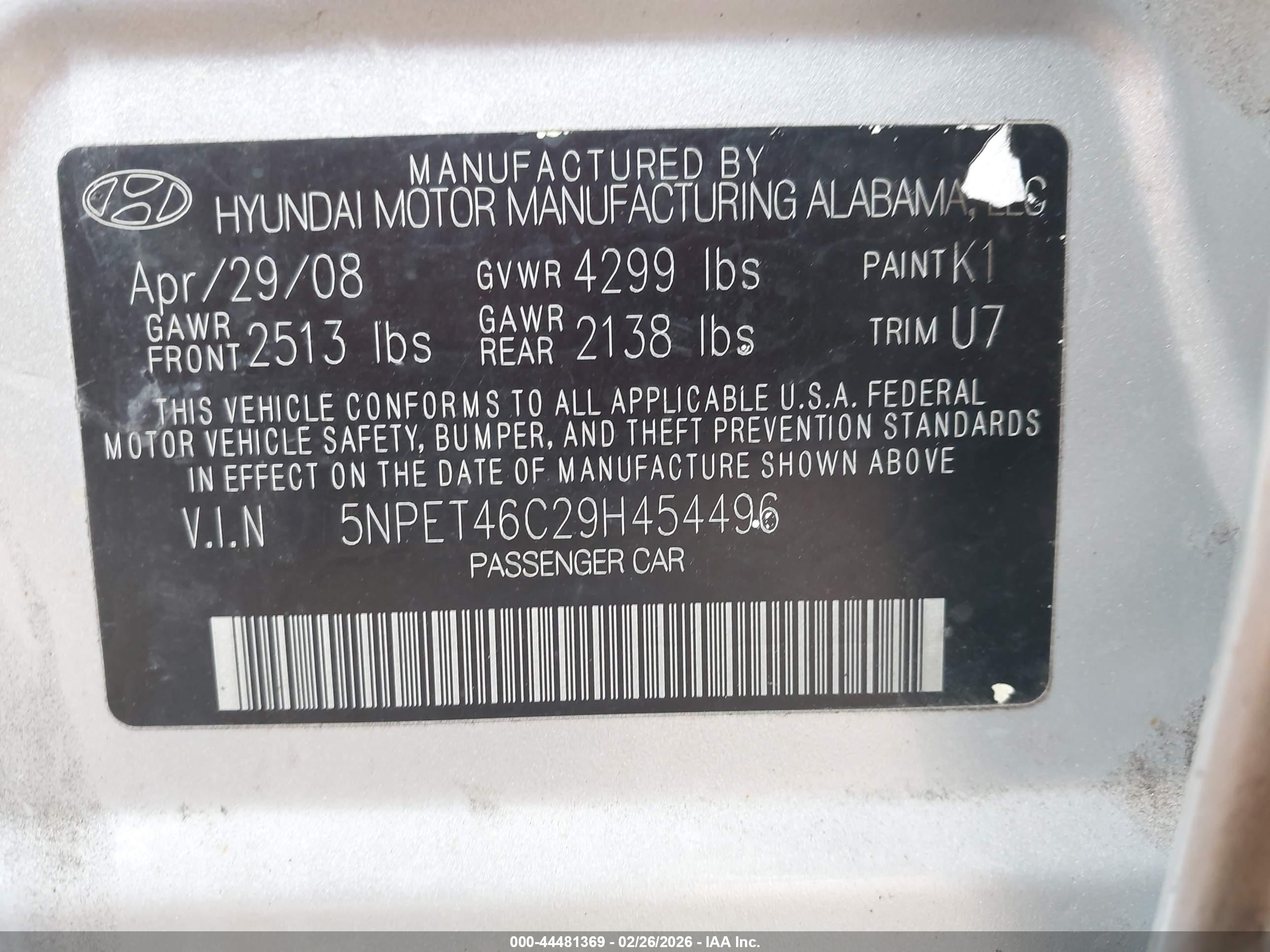 HYUNDAI SONATA image 9