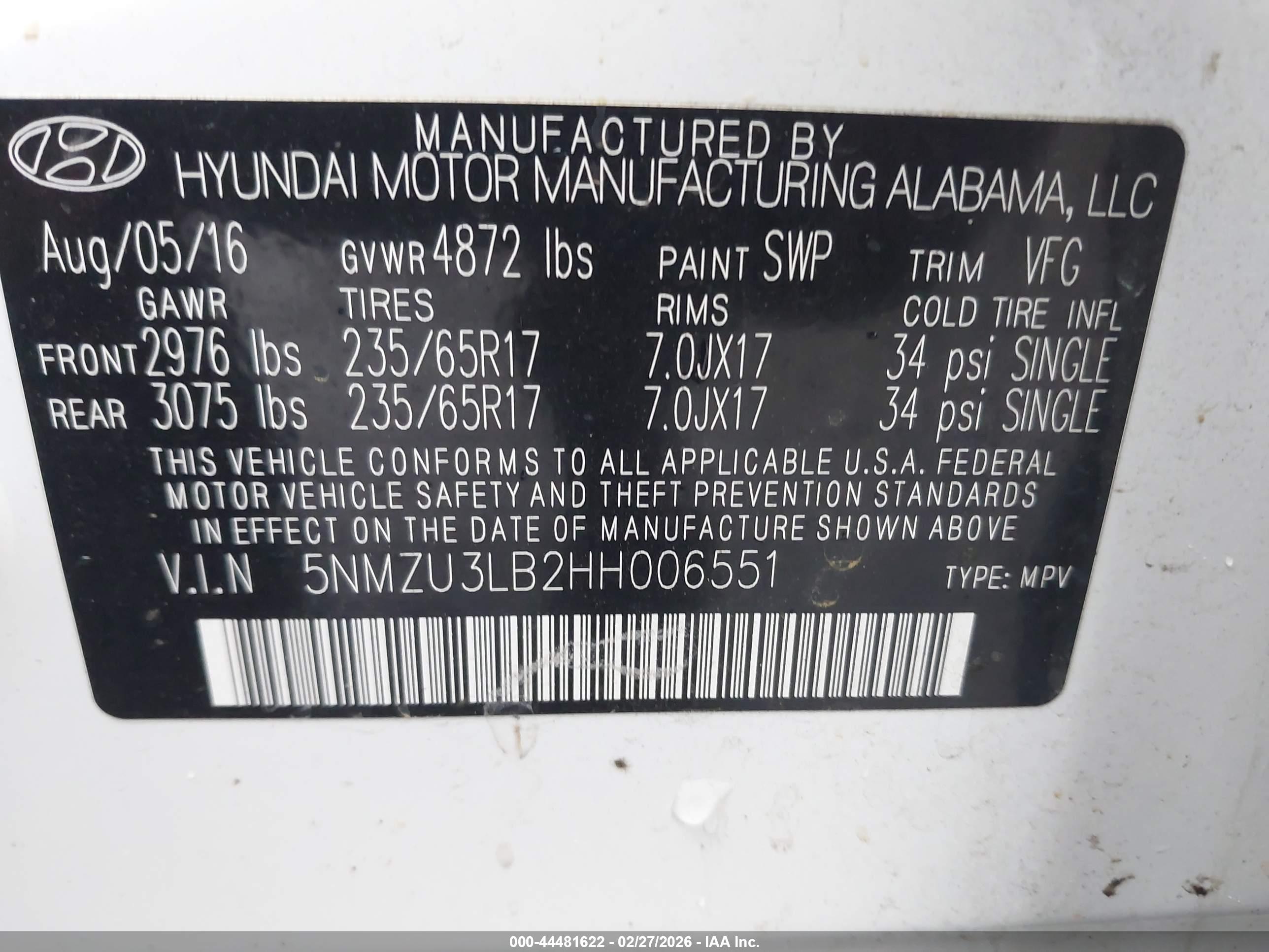 HYUNDAI SANTA image 9