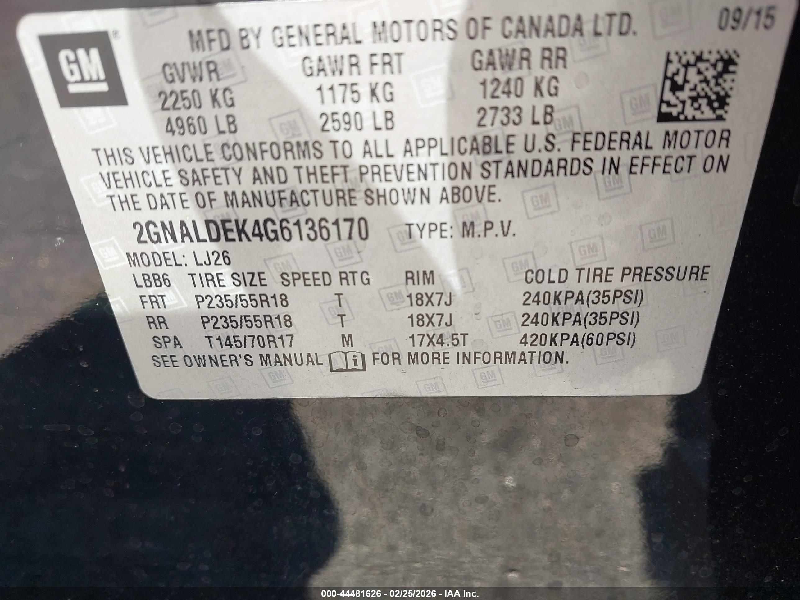 CHEVROLET EQUINOX image 9