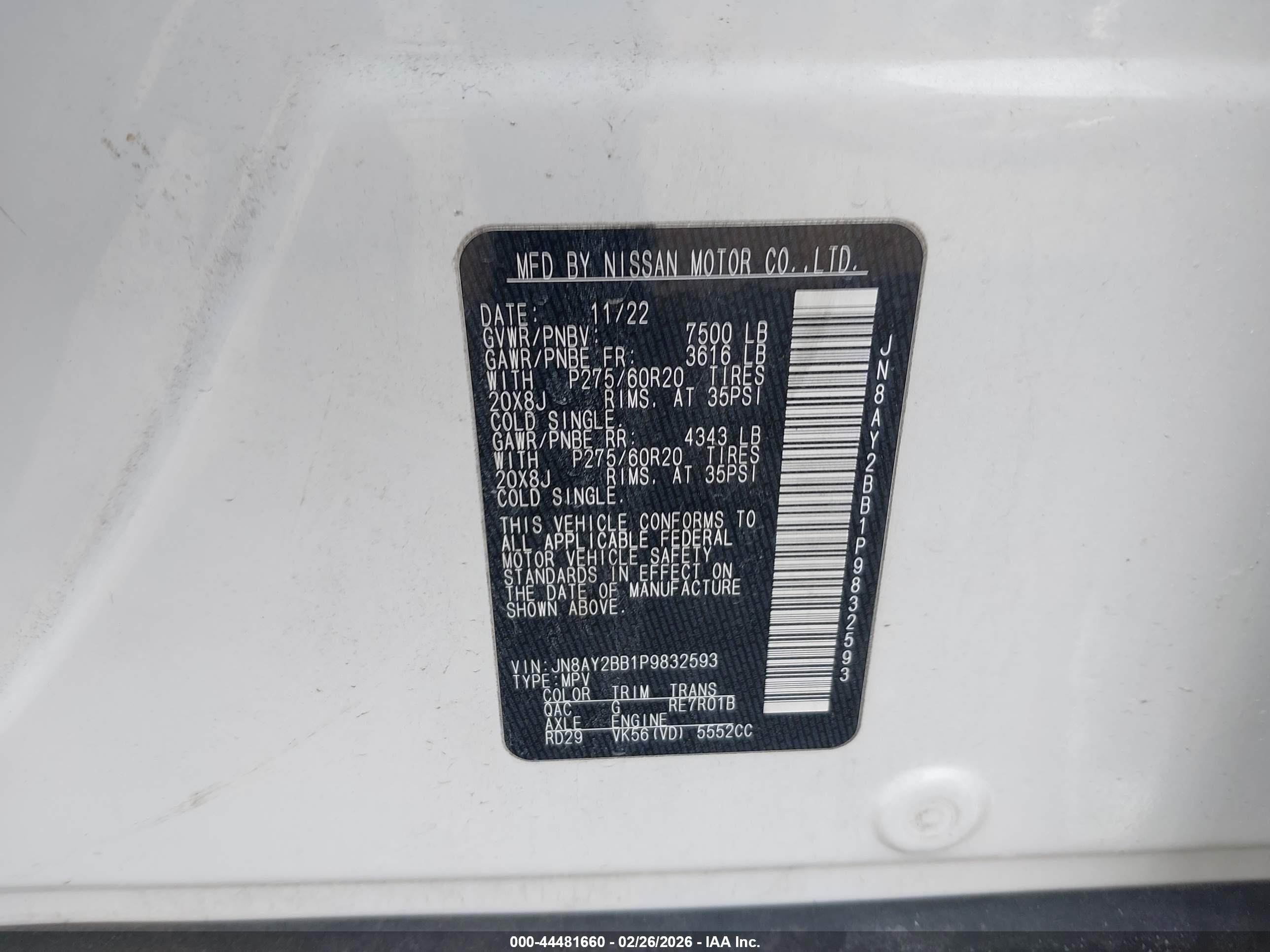 NISSAN ARMADA image 9