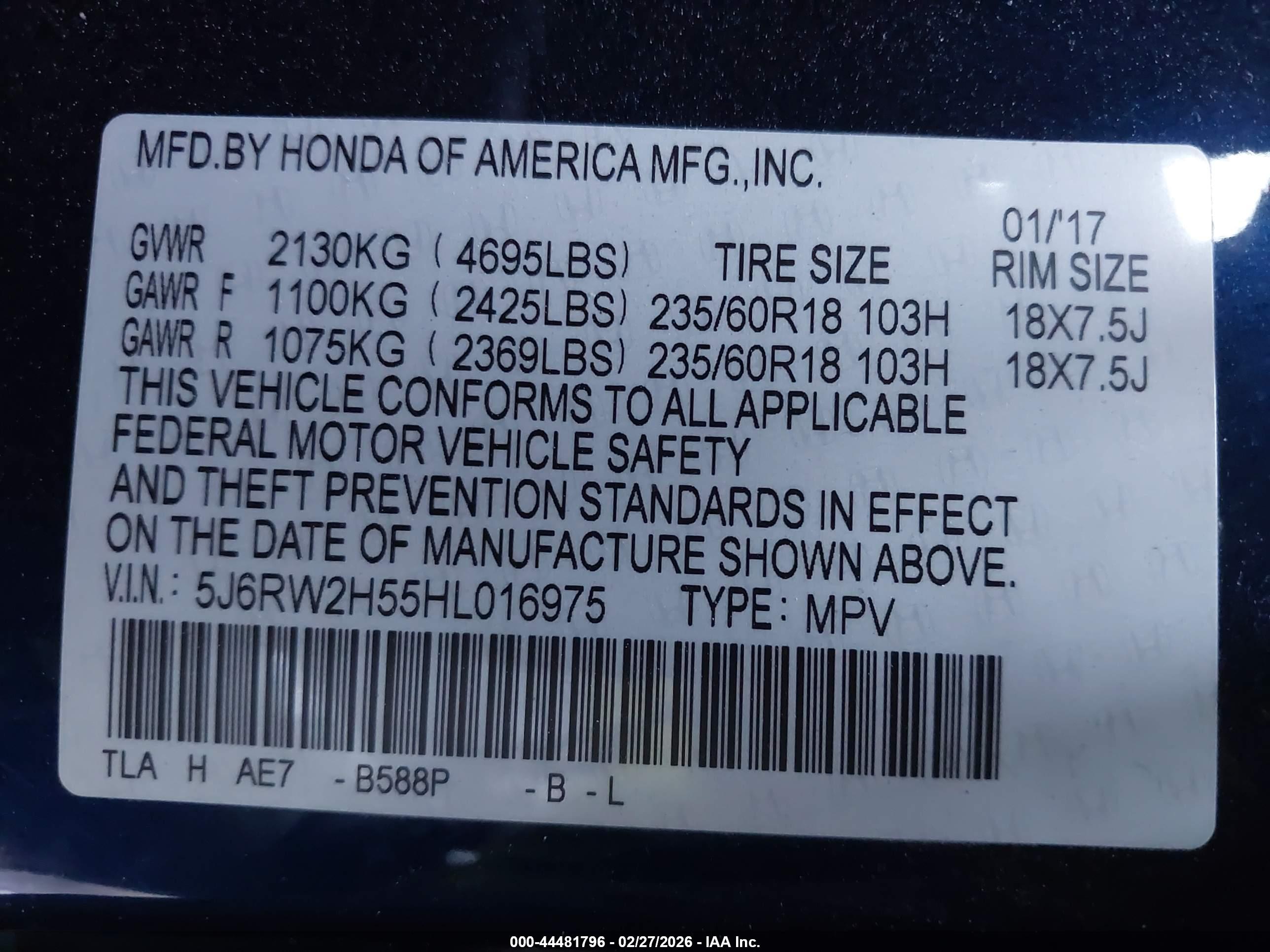 HONDA CR-V image 9