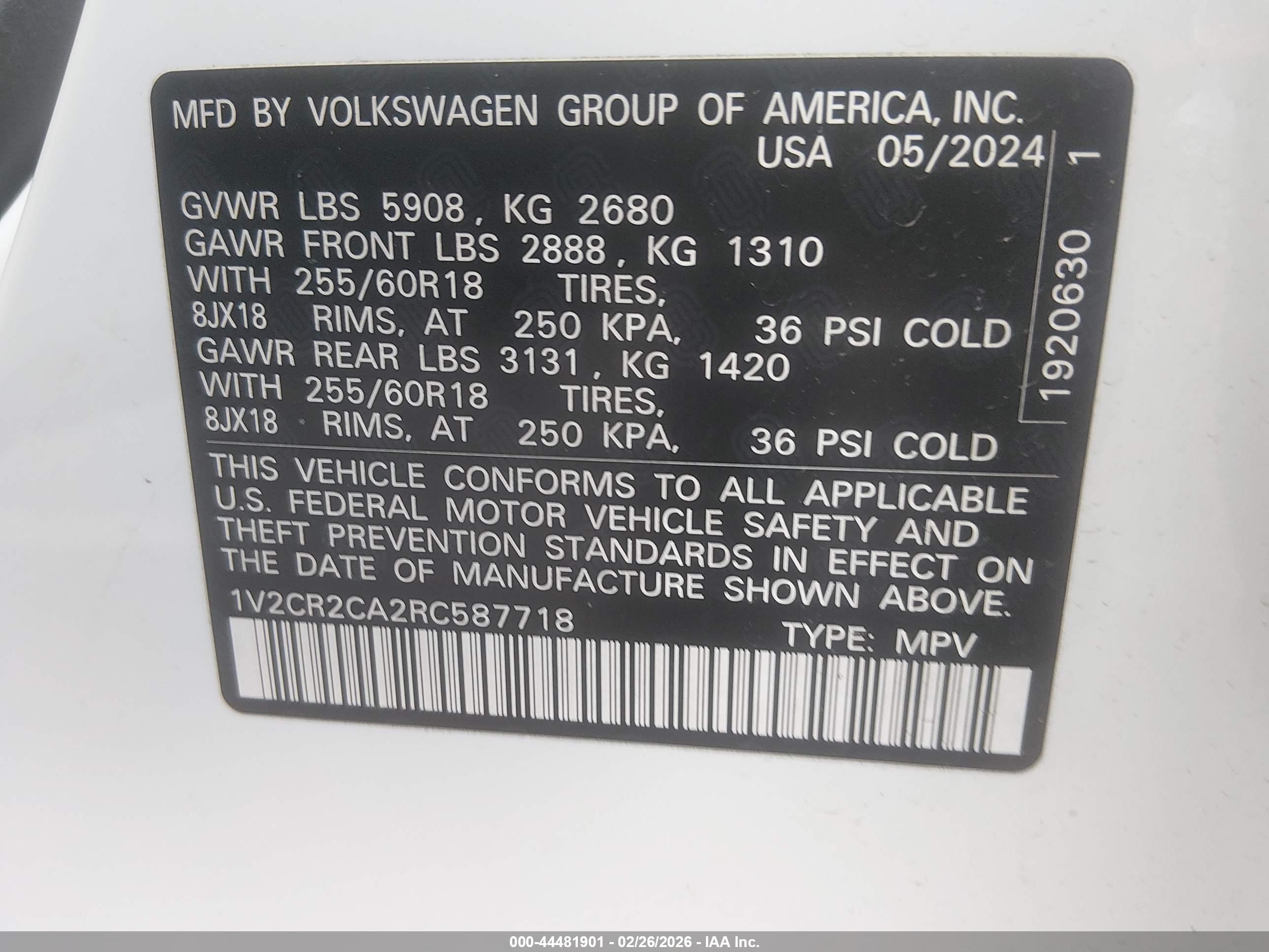VOLKSWAGEN ATLAS image 9
