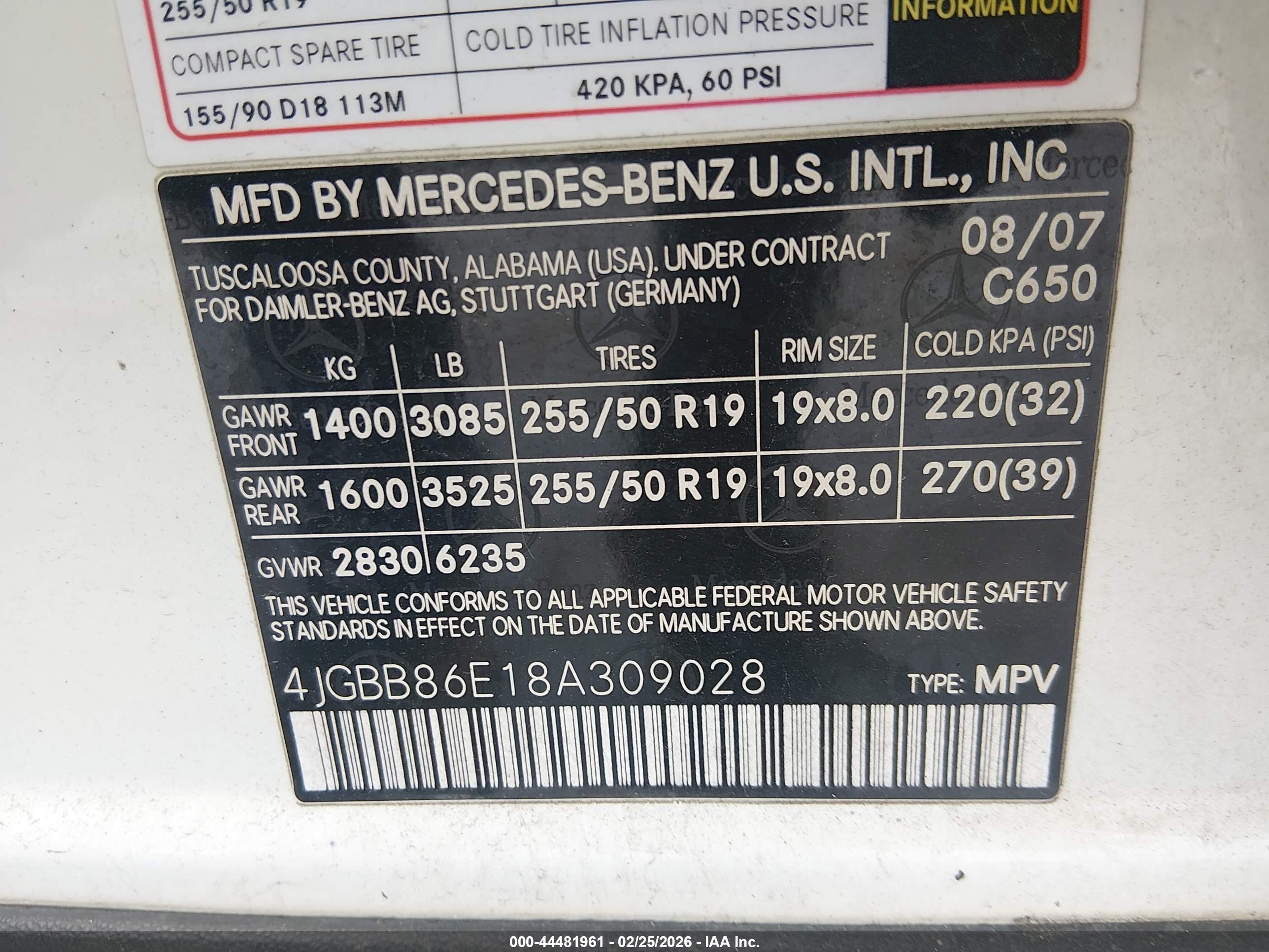 MERCEDES-BENZ ML image 9