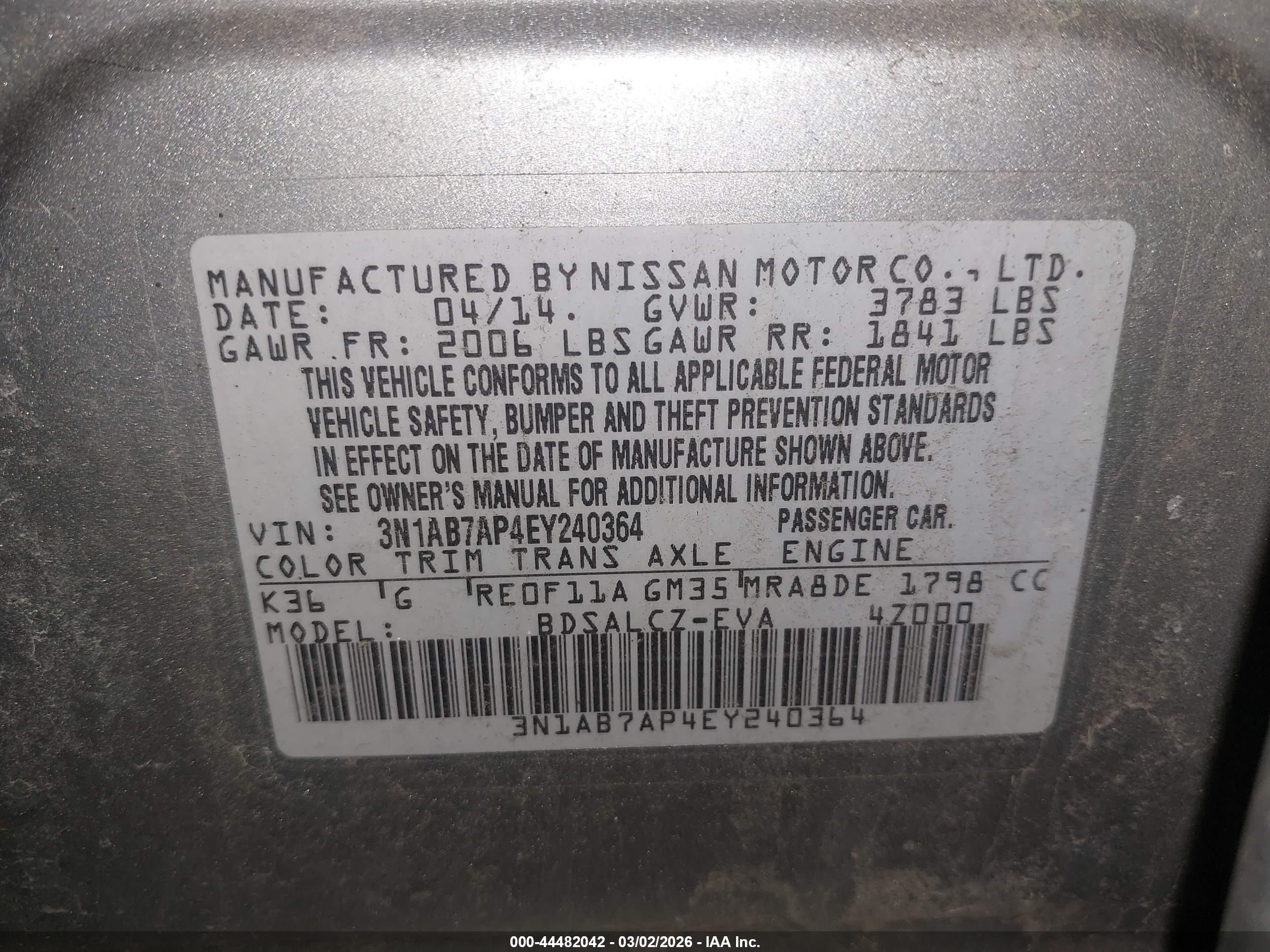 NISSAN SENTRA image 9