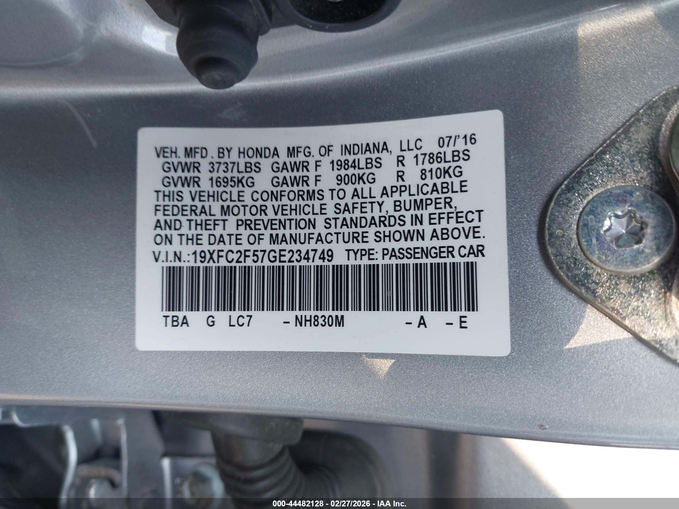 HONDA CIVIC image 9