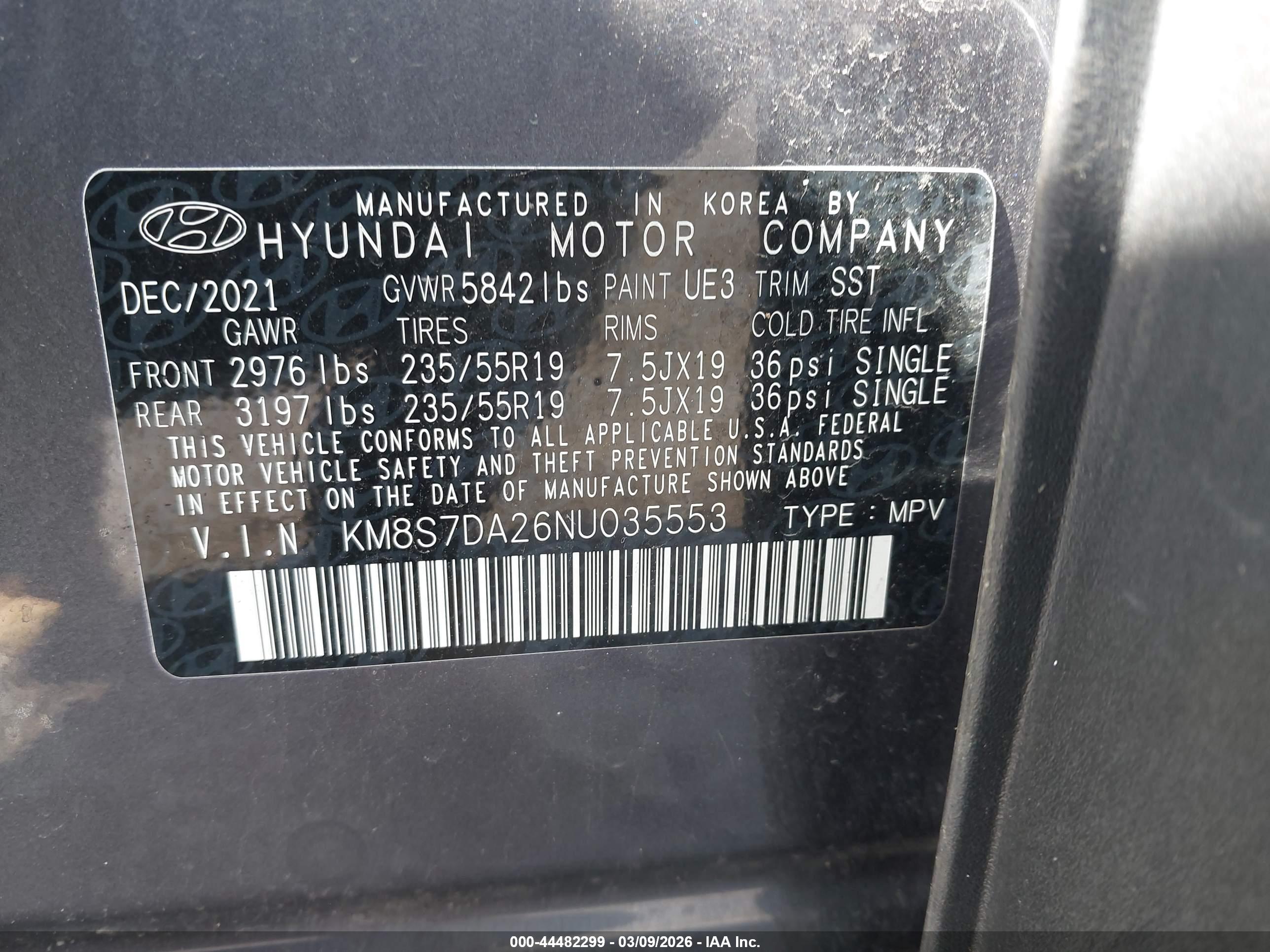 HYUNDAI SANTA image 9