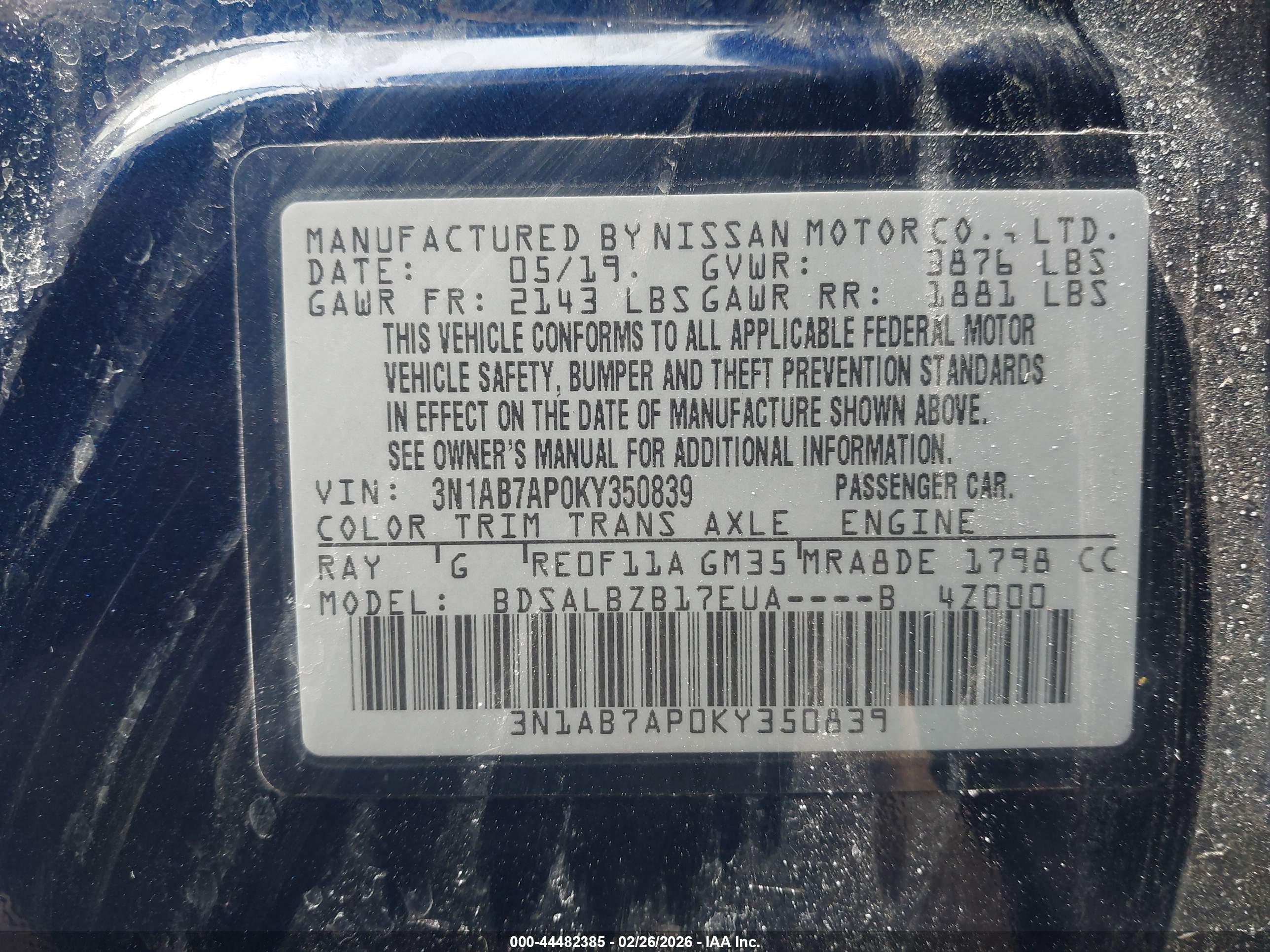 NISSAN SENTRA image 9