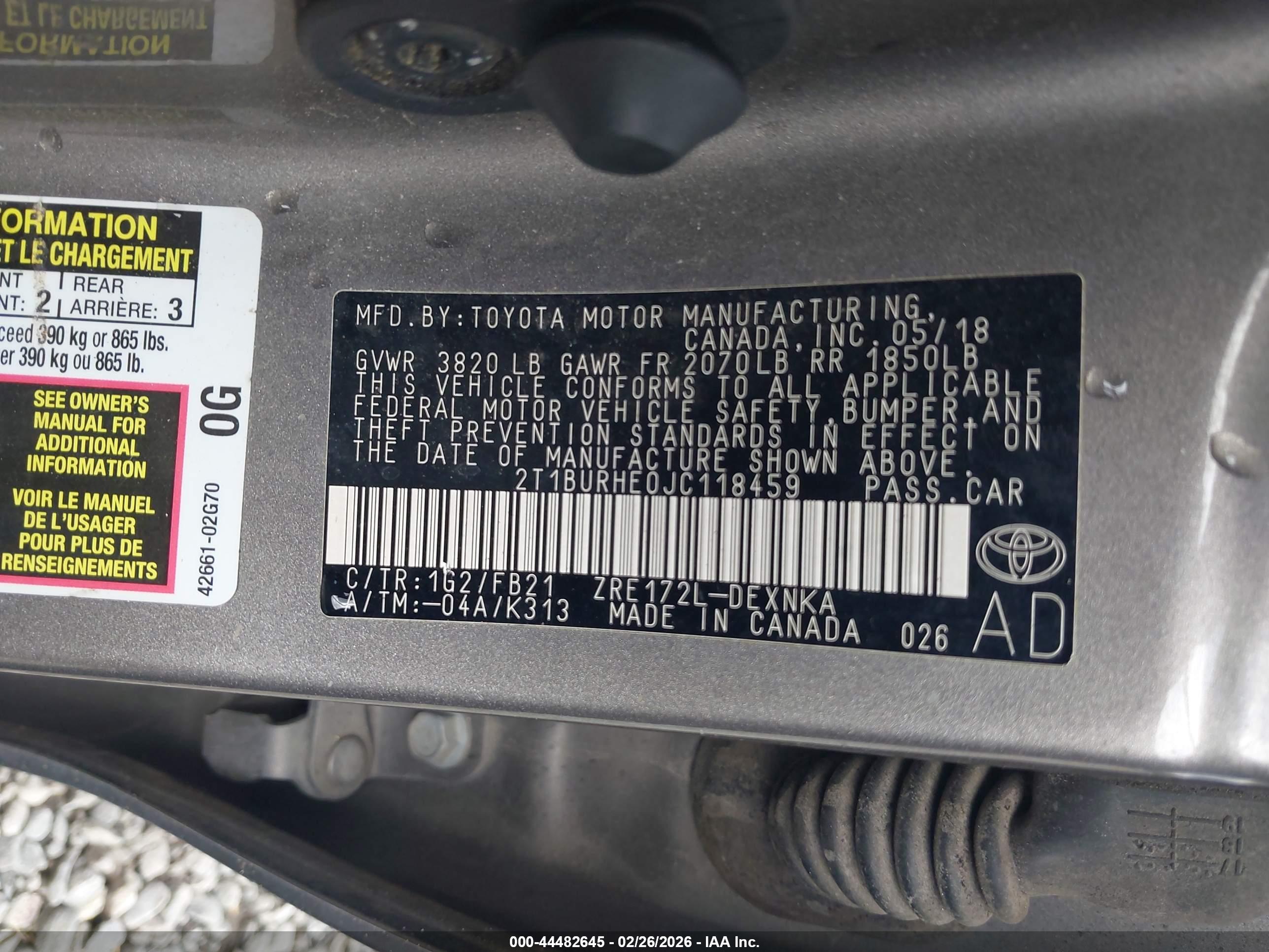 TOYOTA COROLLA image 9
